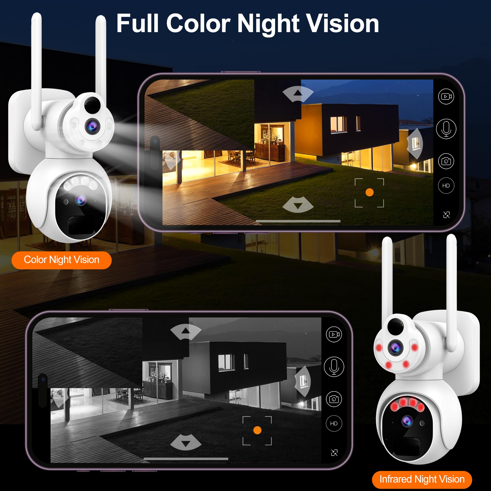 Camera Website Vicohome 2K Solar Wireless WiFi Security Cameras Outdoor ...