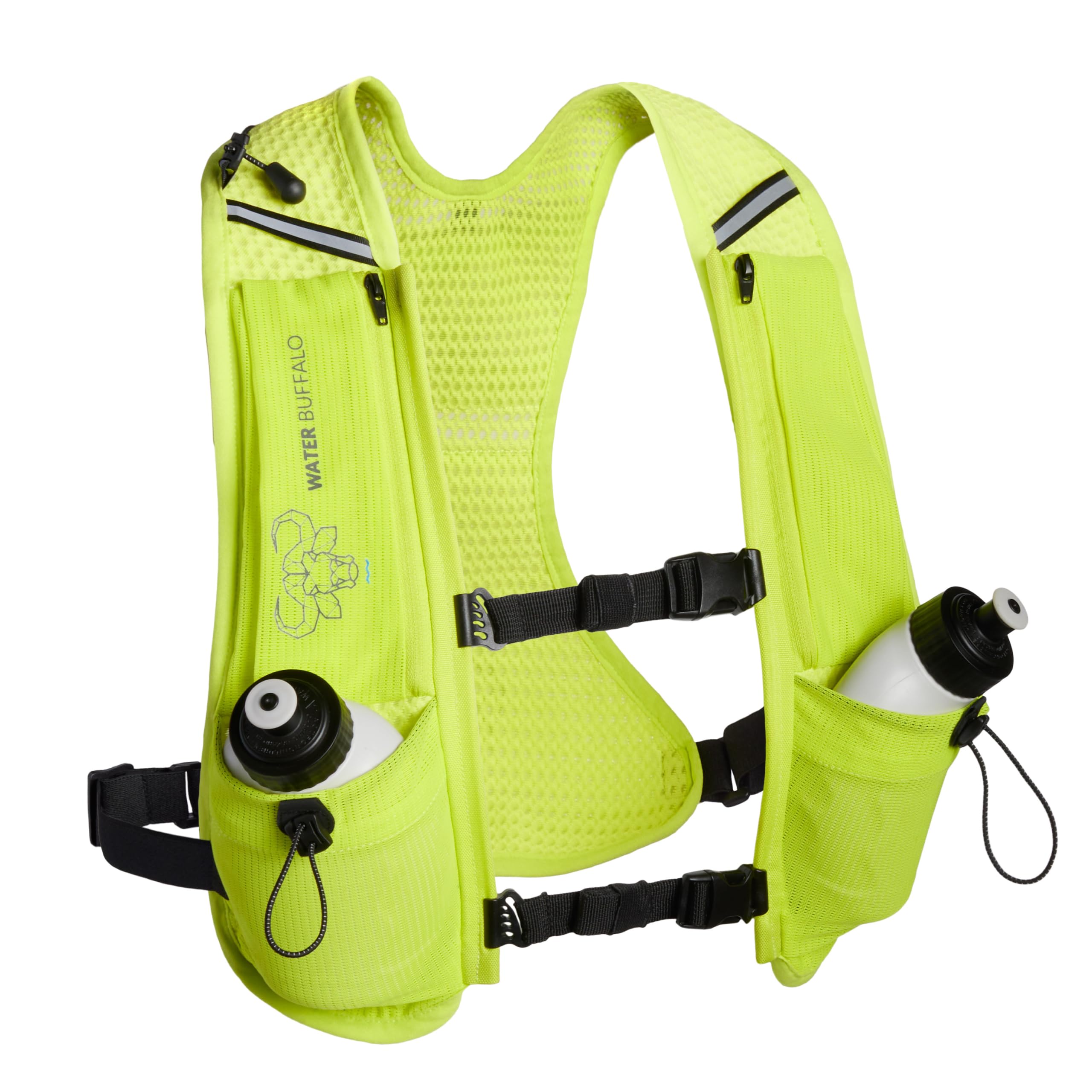 Water Buffalo Hydration Running Vest - Quiver Hydration Vest - Running Hydration Vest with Dual Water Bottles - Lightweight Water Backpack for Running