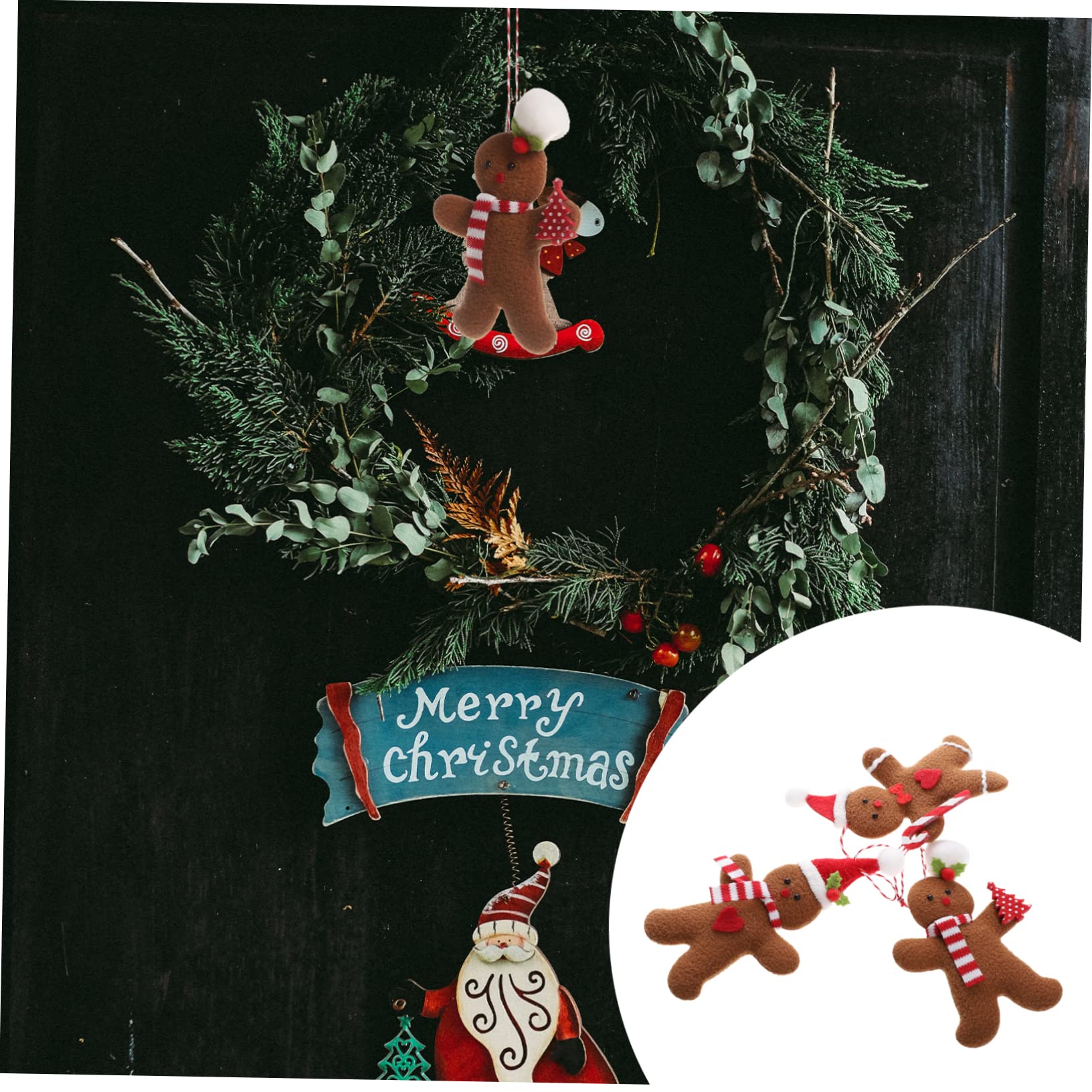 Cabilock 15piezas Adorno De Navidad Gingerbread Colgante para Decoración De Árbol Accesorios Festivos Adorables para Celebraciones Navideñas