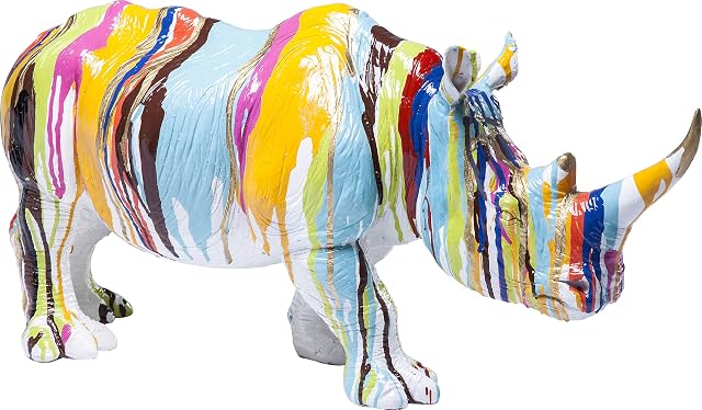 Kare Design Deco Figurine Rhino Colore, 26cm, Multi-Colour
