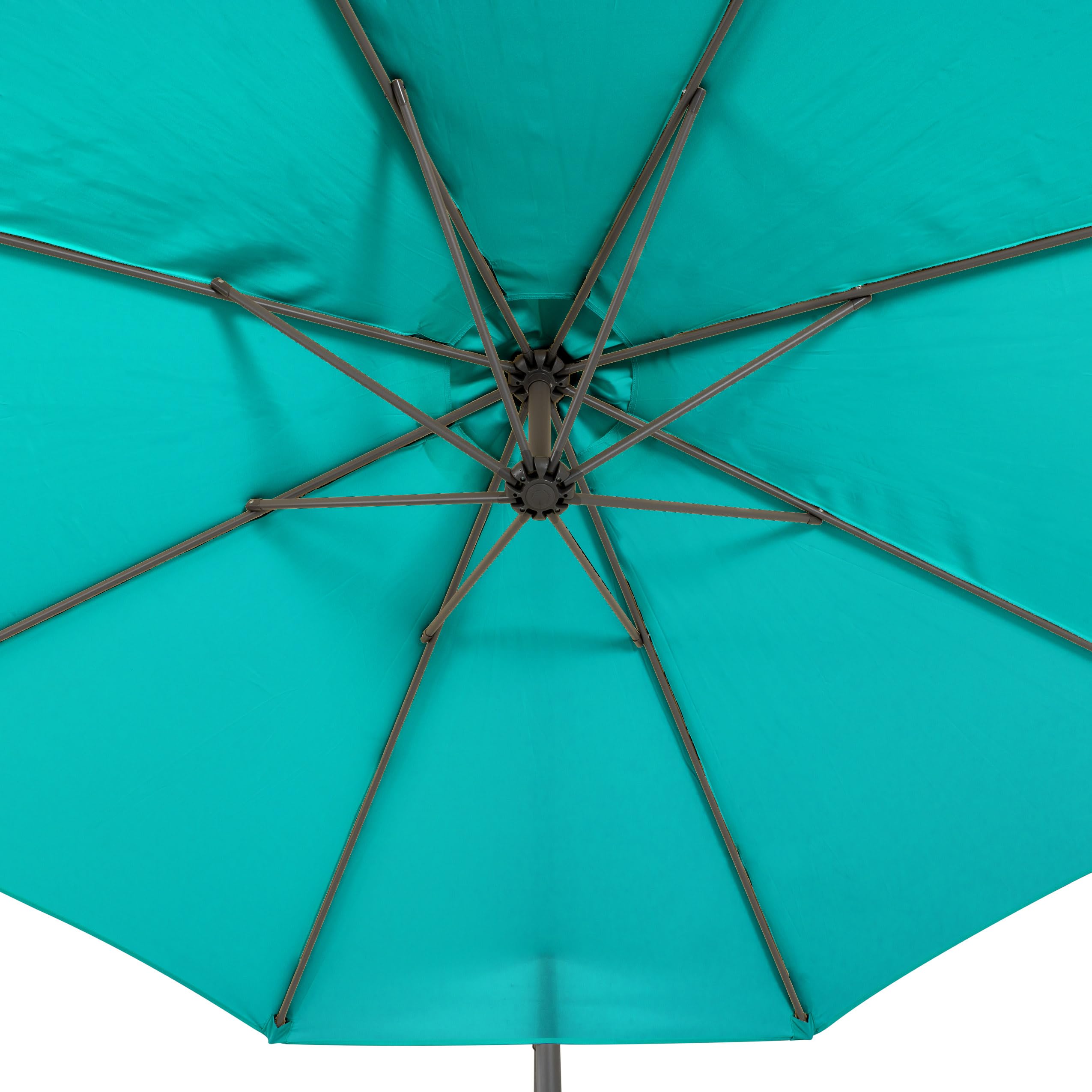 corliving offset patio umbrella ppu 440 9.5ft Tilting Umbrella, Outdoor Hanging with Crank and Cross Base, For Backyard, Deck, Garden, Patio, Turquoise Blue Patio, Lawn & Garden FF23-ACCESSORIES Motorcycle Half Helmet,Half Shell Shipping Method:Pick-up at my local Seafood Share location