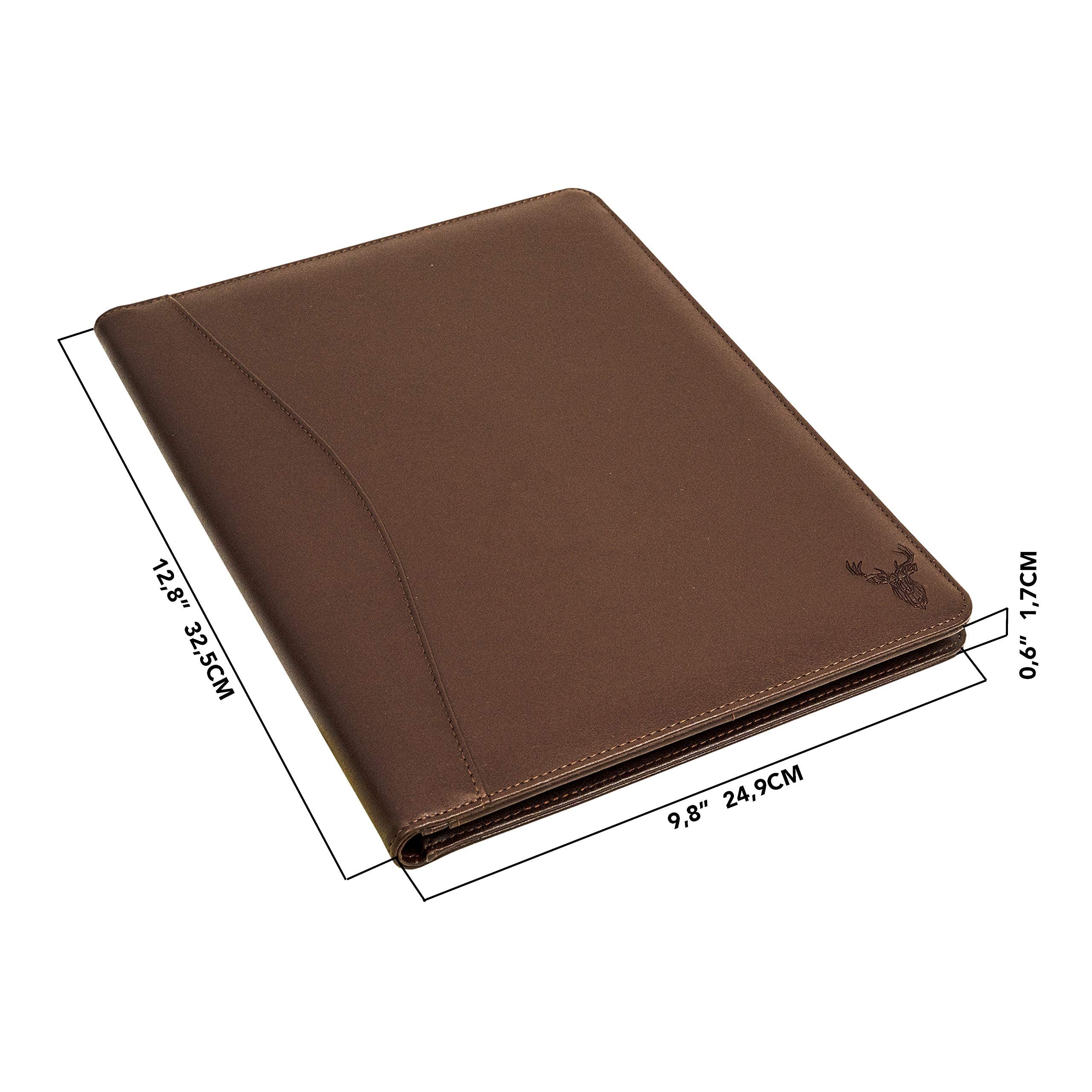 Wundermax Padfolio Portfolio Vegan Leather Binder Business Folder