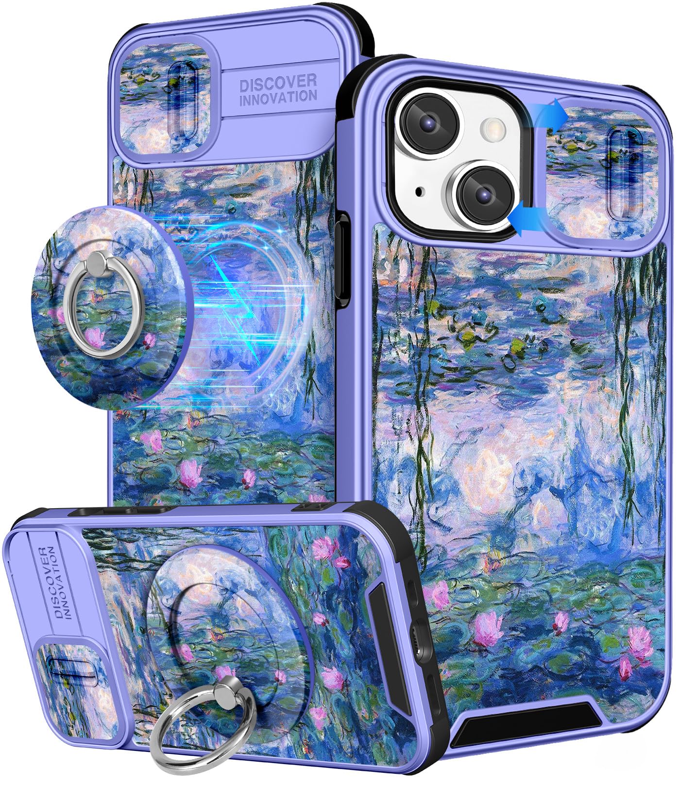 Amazon.com: Buleens for iPhone 13 Case 6.1 Inch - with Ring Stand