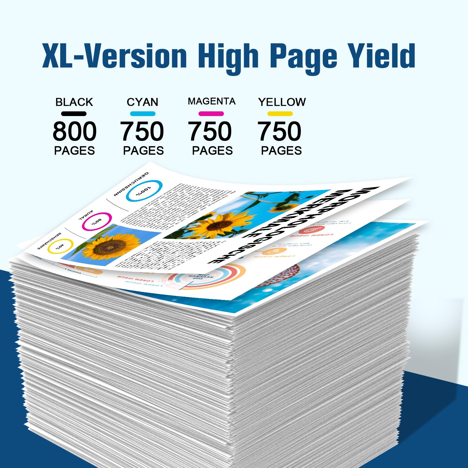 colorfly 364XL Cartucce Compatibili per HP 364XL 364 XL per Photosmart 5520 5510 6510 6520 7520 Deskjet 3520 3070A Officejet 4620 4622 (4 Nero 2 Ciano 2 Magenta 2 Giallo,10-Pezzi)