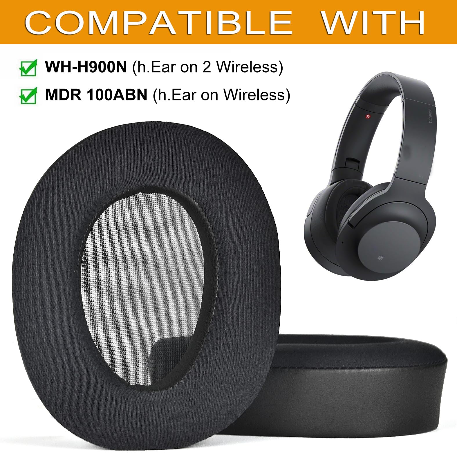 Amazon.com: defean 100ABN Cooling Gel Ear Pads Replacement Cover  