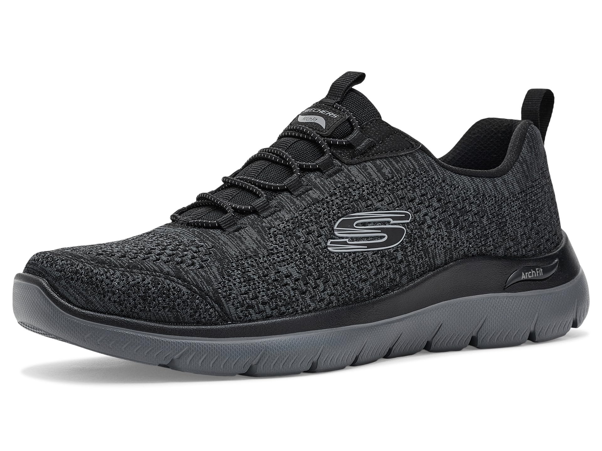 Men's Arch Fit Summits,Black/Charcoal,7