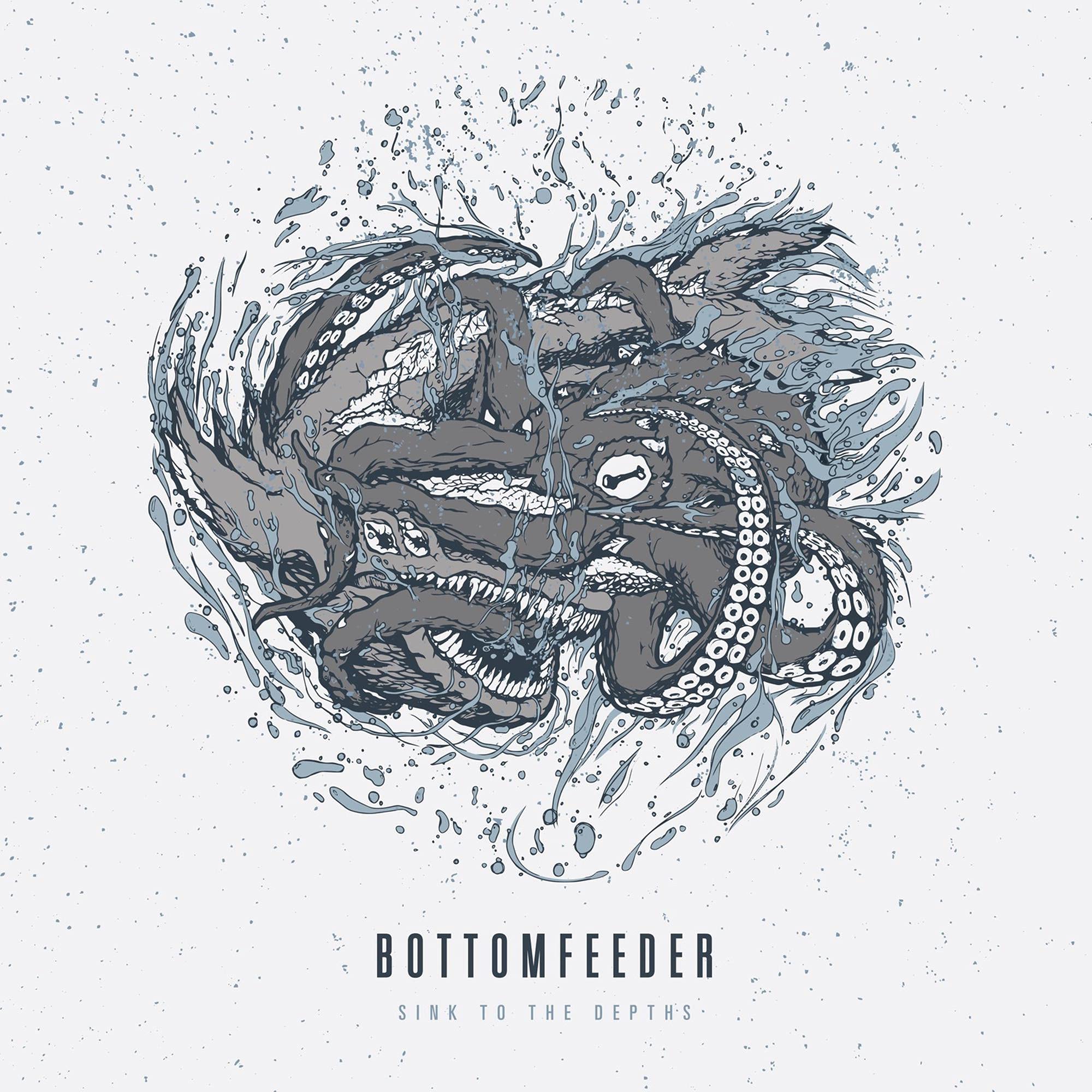 Bottomfeeder Sink To The Depths (opaque Teal-blue Smokey Swirl Vinyl) LP New 856
