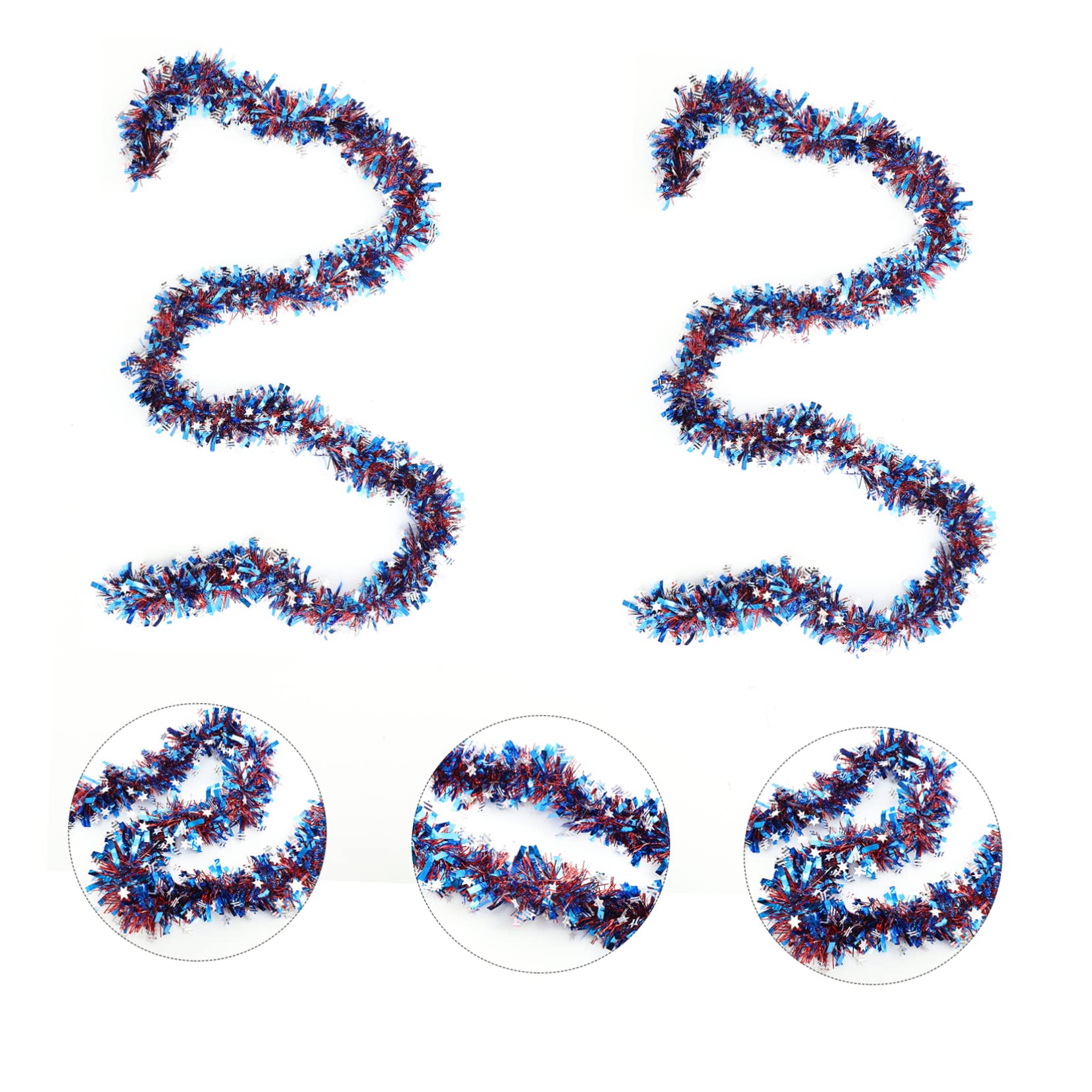 Ciieeo 5 Ensembles Barres De Couleur Fanion Guirlande Fierté Quatrième Festival Décoration Faire La Fête Indépendance Banderole Clinquant Longues Bandes Plastique 2 Pièces * 5