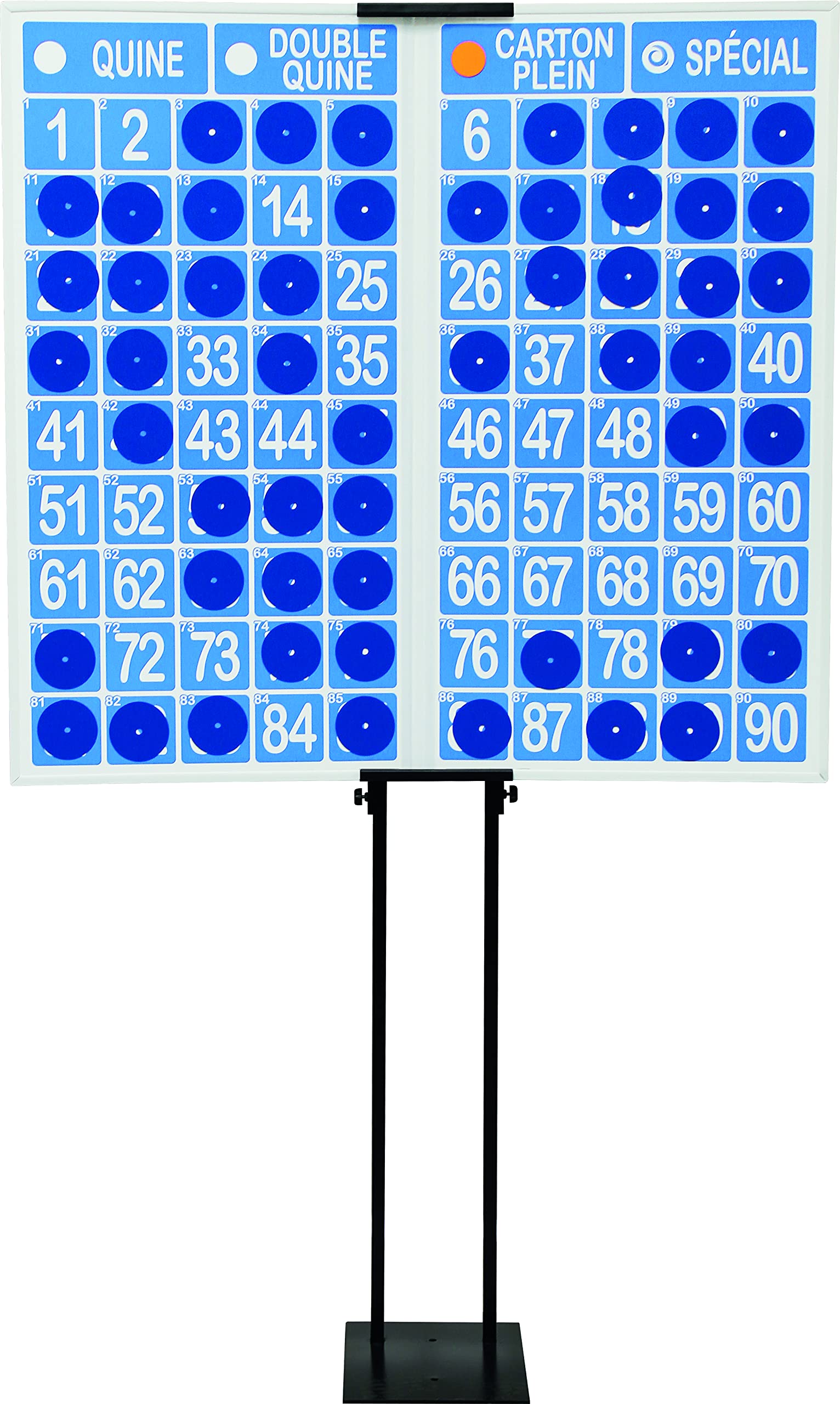 Panneau magnétique 90 numéros DMP9N9 Bleu/Blanc