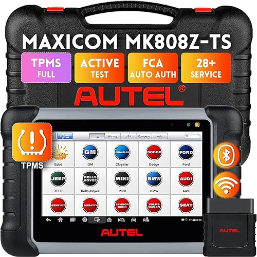 Autel Escáner MaxiCOM MK808Z-TS Herramienta de escaneo de control bidireccional basada en Android 11, actualizada de MX808MK808BTTS608Pro con prueba