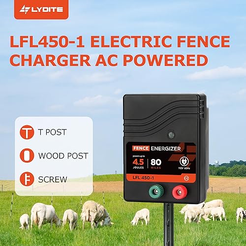 Miniatura 3 de Cargador eléctrico para valla de CA  Rango de 80 millas, cobertura de 250 acres, 110 V, 4.5 julios, voltaje de salida máximo de 10 kV  Energizador