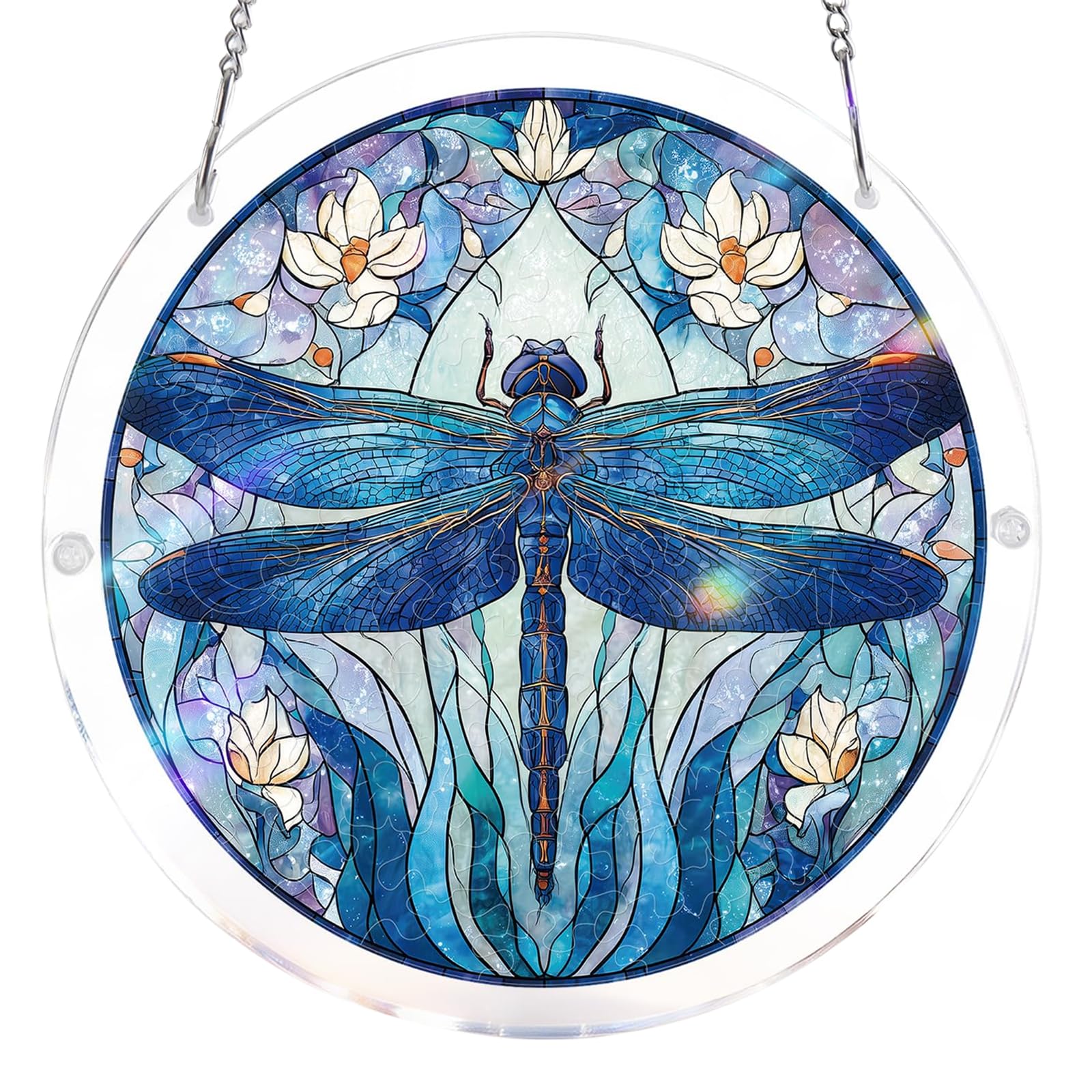 D Acrylic Jigsaw Puzzle Suncatcher | 83 Pieces Acrylic Puzzles Suncatchers For Windows Hanging | Staine Glass Window Puzzle Sun Catcher For Adult | Aesthetic Iy Arts & Crafts For Home Ecor