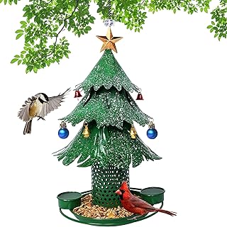 Outdoor Christmas Tree Bird Feeders, Bird Feeder Christmas Trees, Bird Feeders Outdoor Garden Christmas Decorations, Wild Bird Bird Feeders Make Great Gifts for Bird Lovers(#1)