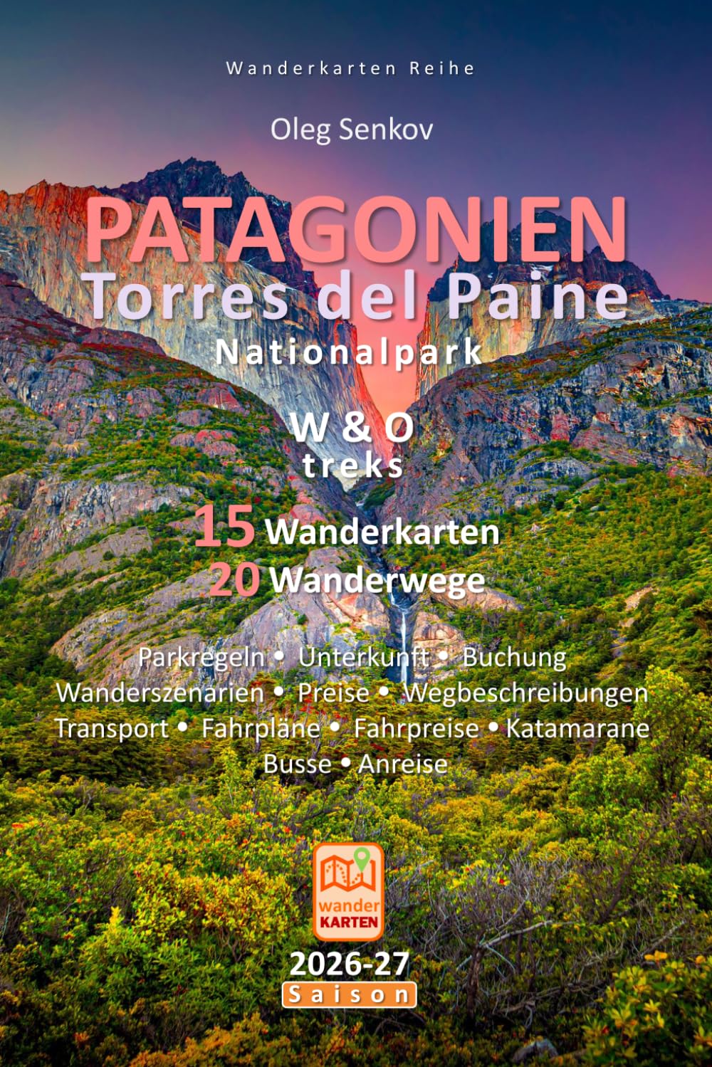 PATAGONIEN, Torres del Paine Nationalpark, Wanderkarten
