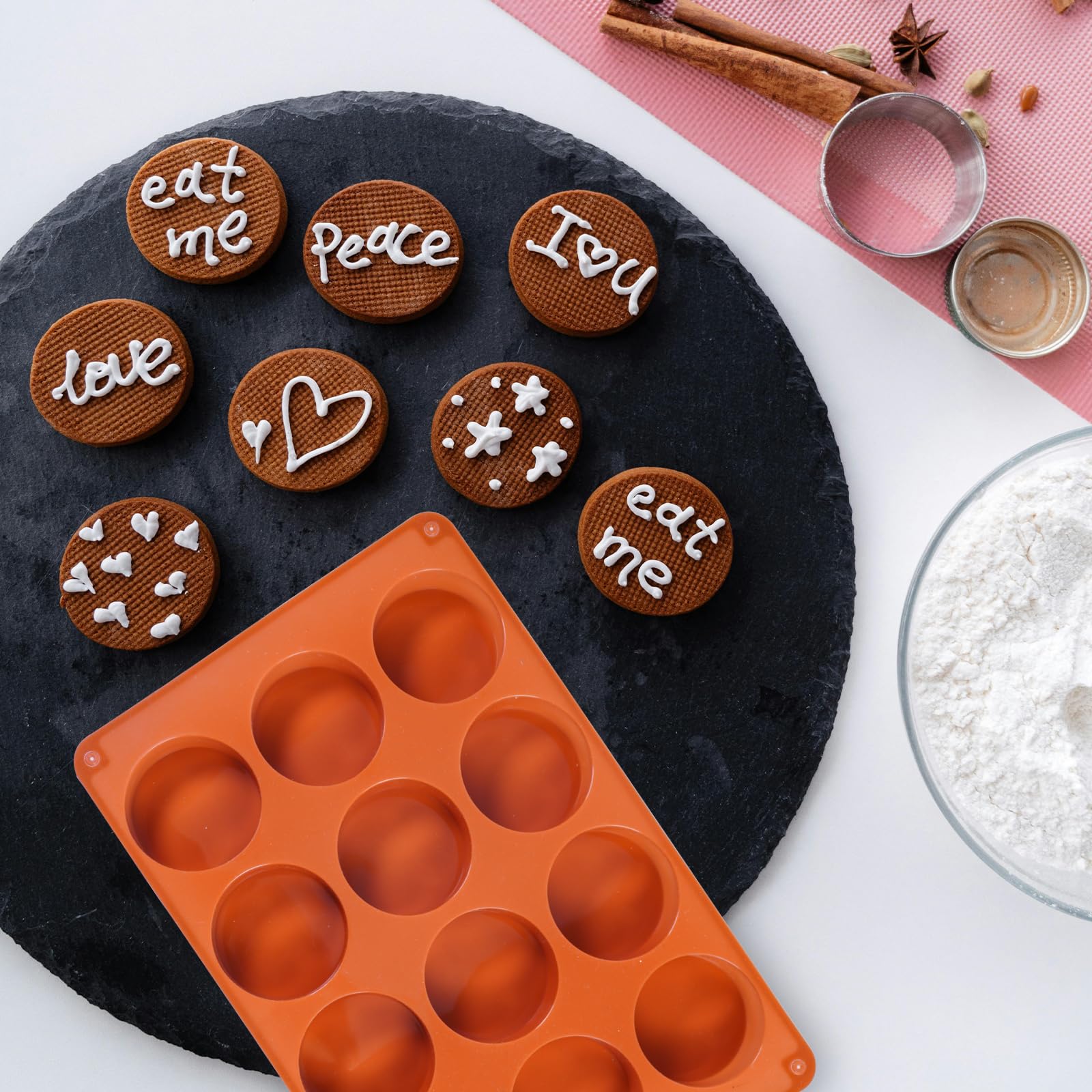 Silikon-Muffinform Für 24 Stück – Backofenfest, Spülmaschinengeeignet, Antihaftbeschichtet – Für Cupcakes, Muffins & Mehr