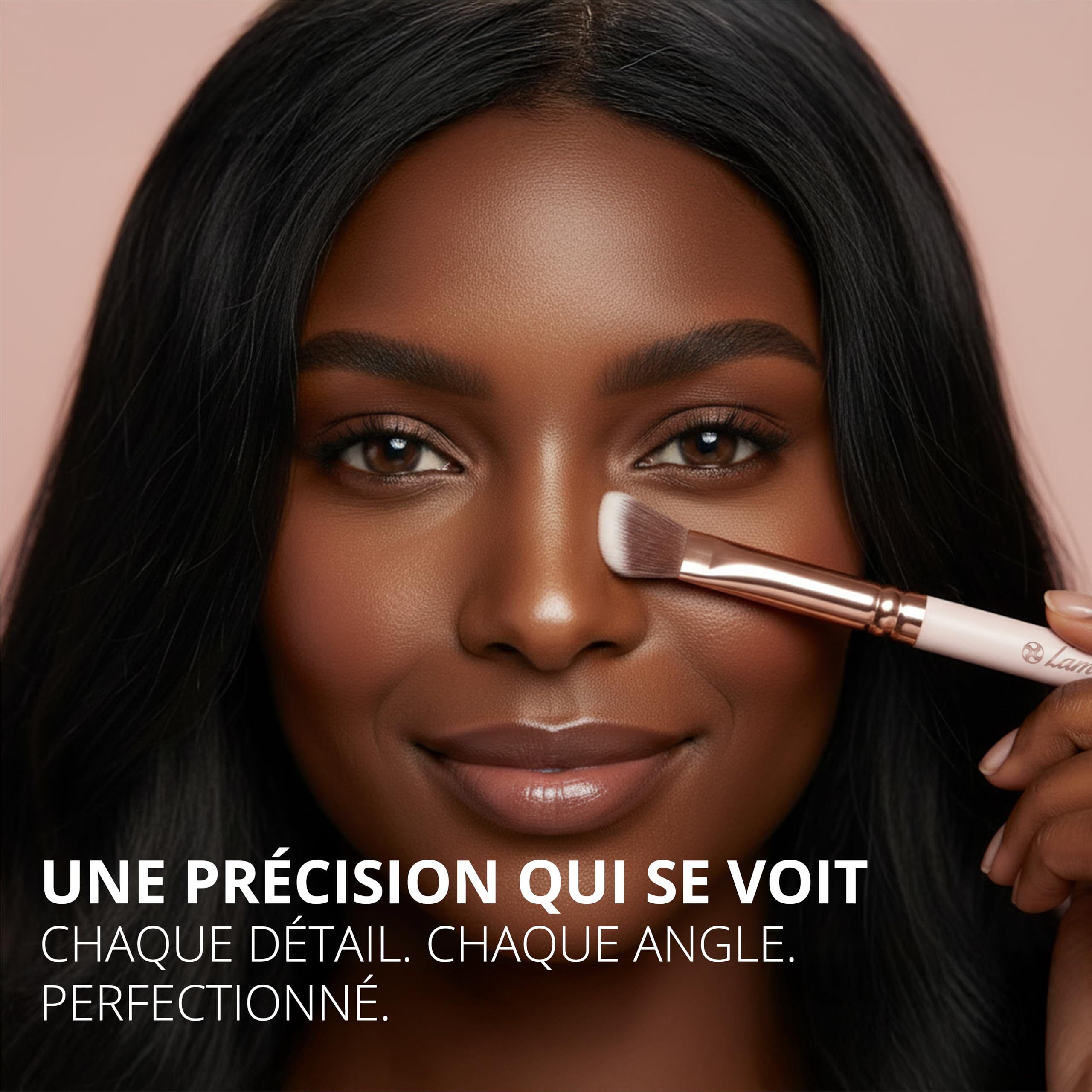Set Pinceaux Maquillage Teint Contouring Poudre Rouge - Kit Sculptant Pour Visage - Parfait Pour le Mélange Liquide, Crème ou Poudre Cosmétique Sans Défaut - Polissage, Pointillé.