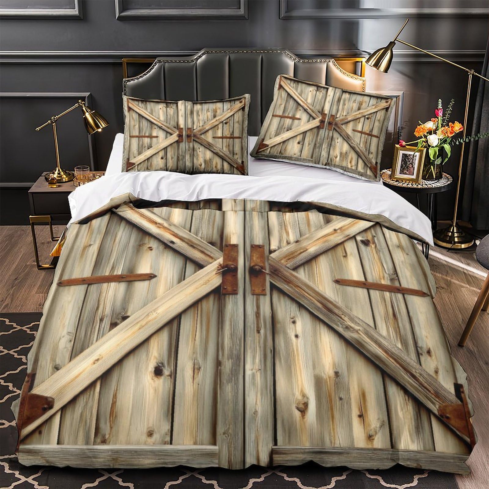 Parure de couette runique confort absolu impression 3D King 240cm