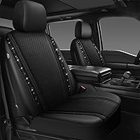 Vista 19 de CAR PASS - Juego de fundas de asiento para auto, cuero sintético impermeable con diamantes de imitación brillantes, para interior, universal, tiras
