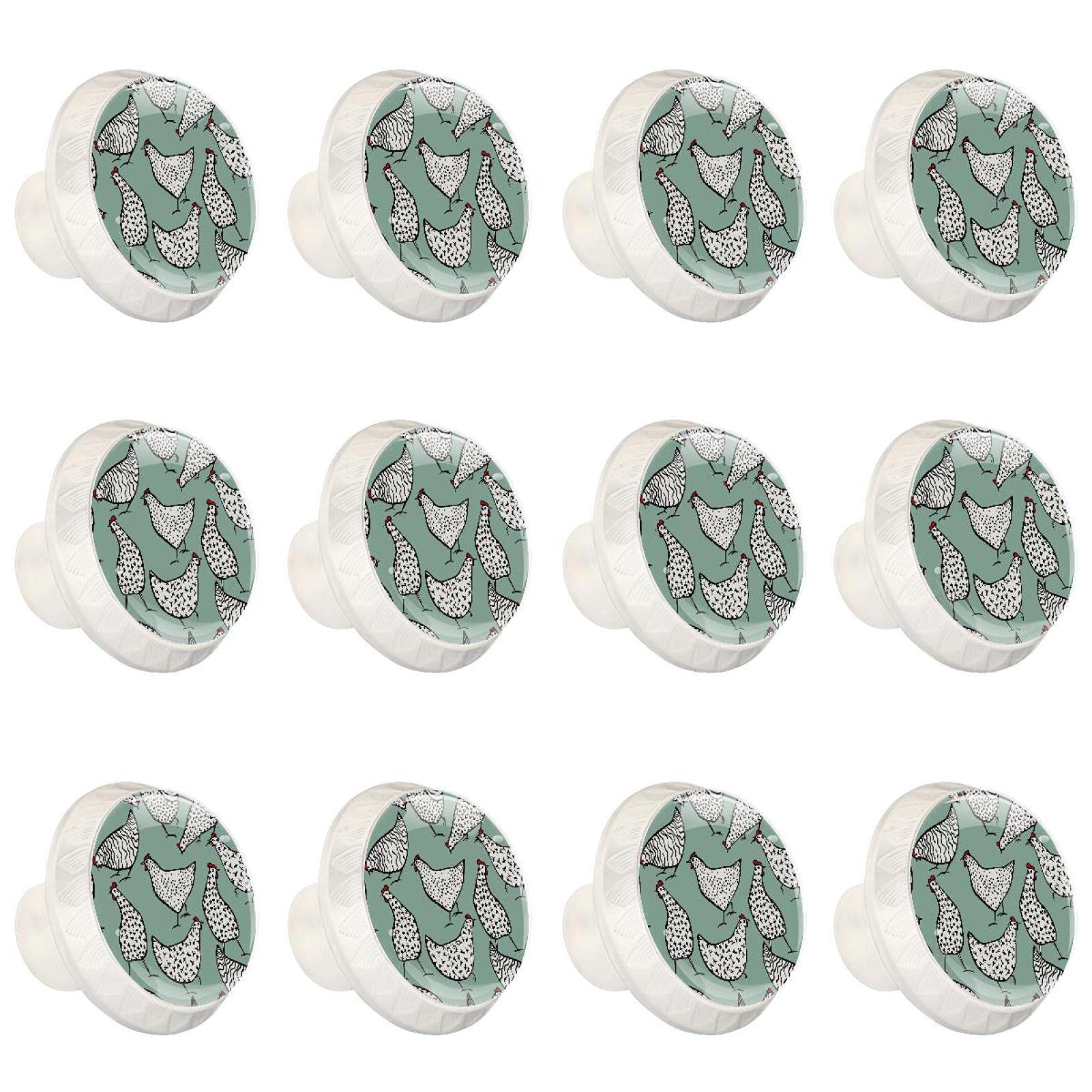 Boutons de placard et tiroirs design poulet pour relooker une commode de chambre