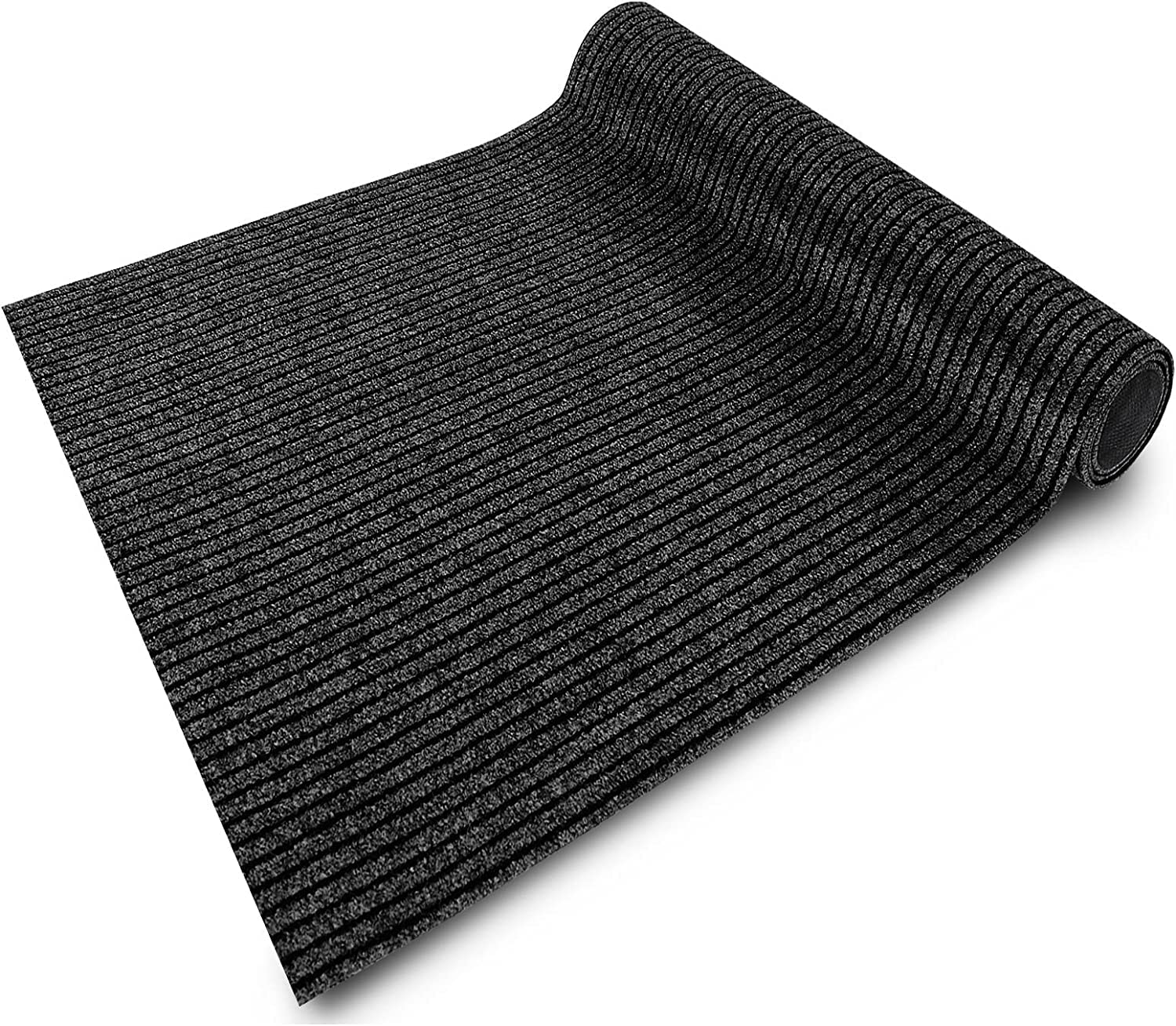 casa pura Tappeto da Cucina Granada, Resistente, per Cucina e corridoio, UVM, Tappeto Antiscivolo, per Tutti i Pavimenti, Polipropilene, Decorazione da Cucina, Anthrazit, 80 x 250 cm