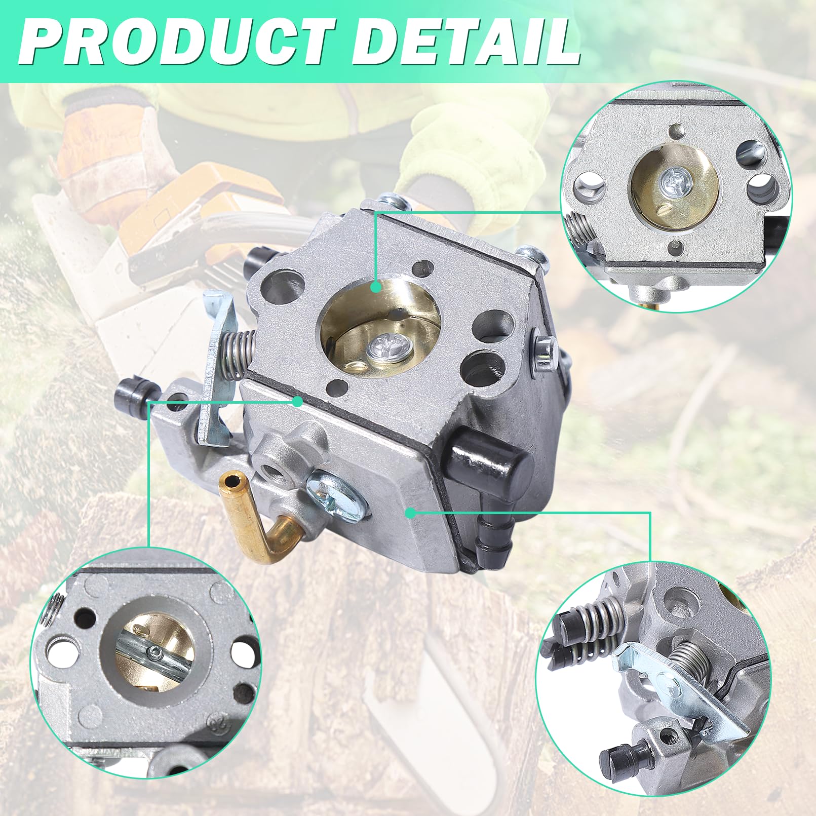 Adefol Kit carburatore filtro per Stihl 024, 026, MS240, MS260, 024AV, 024S motosega con filtro aria, filtro carburatore, guarnizione carburatore, sostituzione 1121 120 0611