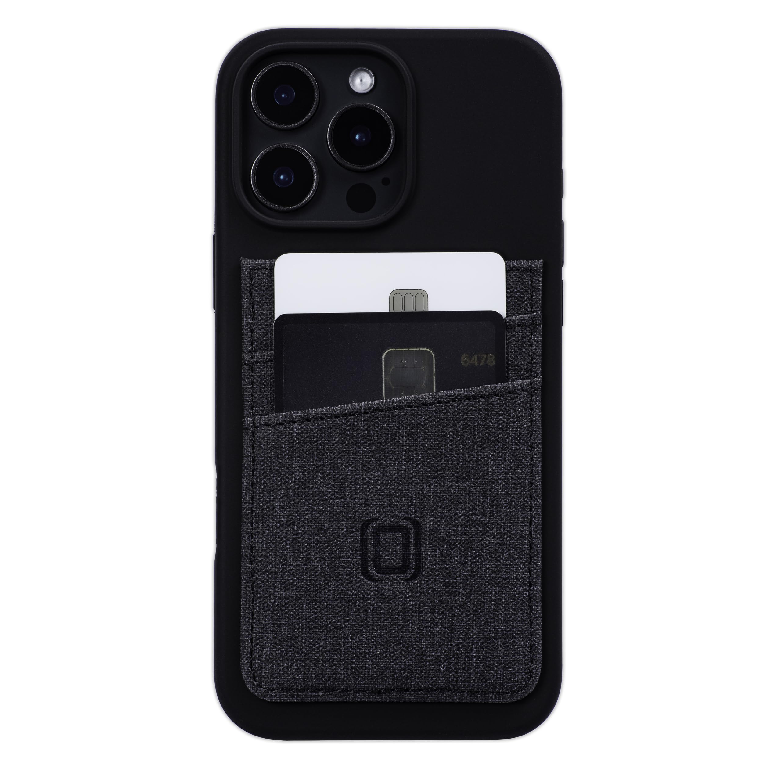 Dockem Custodia per iPhone 16 Pro Max con Guscio in Silicone, Piastra Metallica Integrata per Montaggio Magnetico e Portafoglio in Finta Pelle Cucito con 2 Slot per Carte (M2L, Nero)
