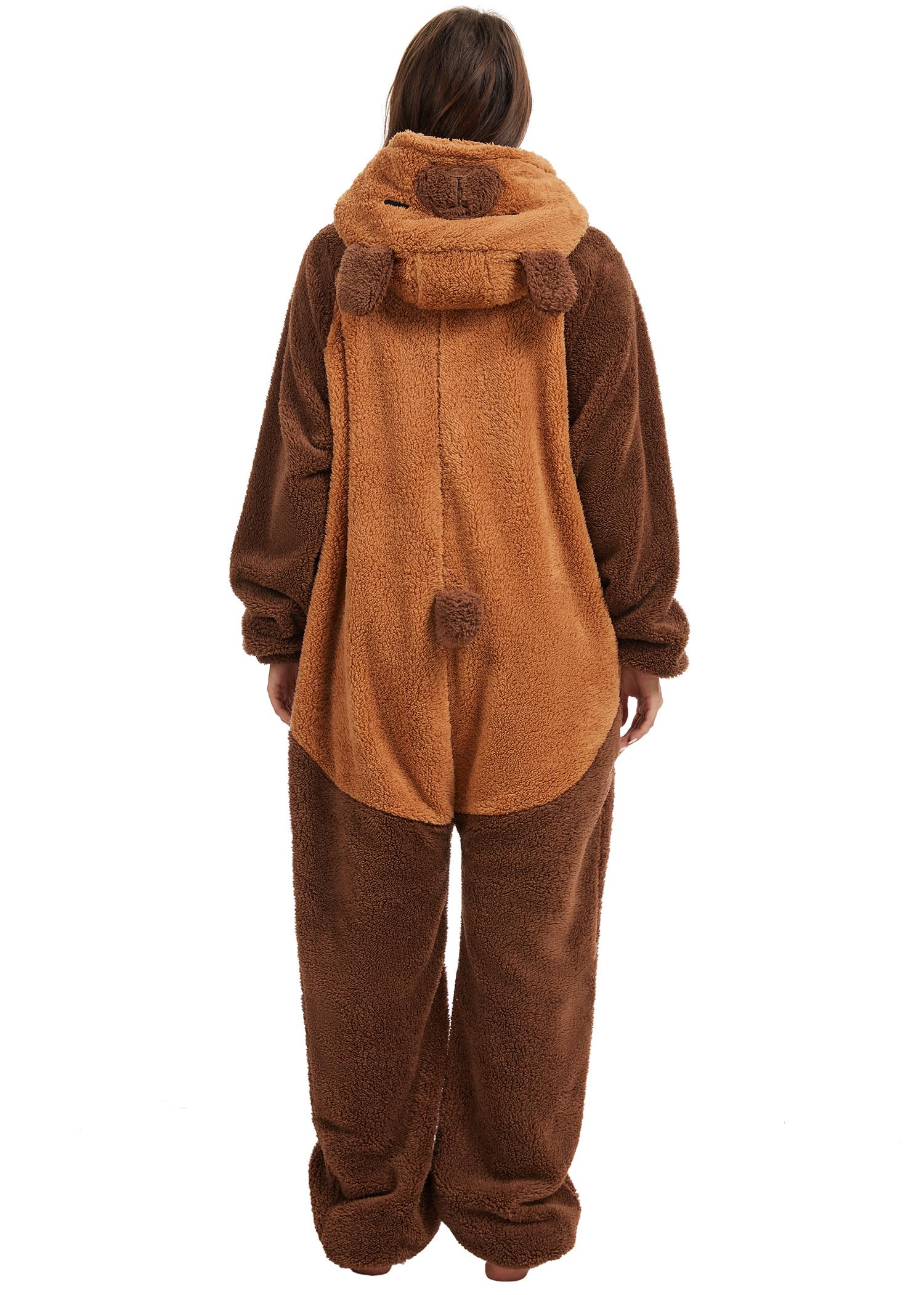LATH.PIN Pijama de una pieza para mujer, mono para adultos, disfraz de animal, mono unisex, para cosplay, carnaval, Navidad, Halloween