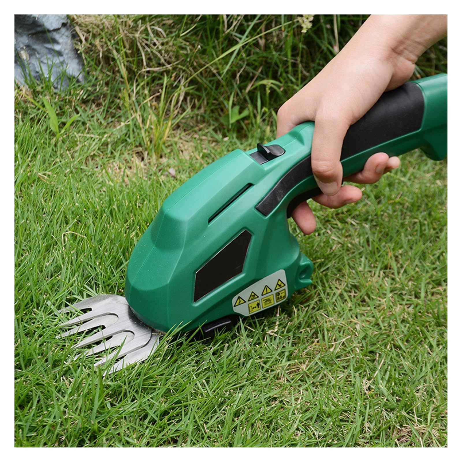 Tondeuse à gazon, 2 en 1 7.2V électrique herbe taille-haie batterie Rechargeable cisaillement Hedger moteur jardin outils électriques sans fil(Without Handle)