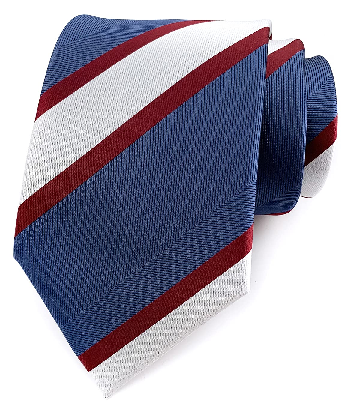 Secdtie Men's Modern Stripe Ties Woven Pattern Business Formal Designer Wedding Neckties