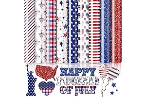 Whaline Patriotic Vinyl: Celebrate with Heat Transfer Glitter