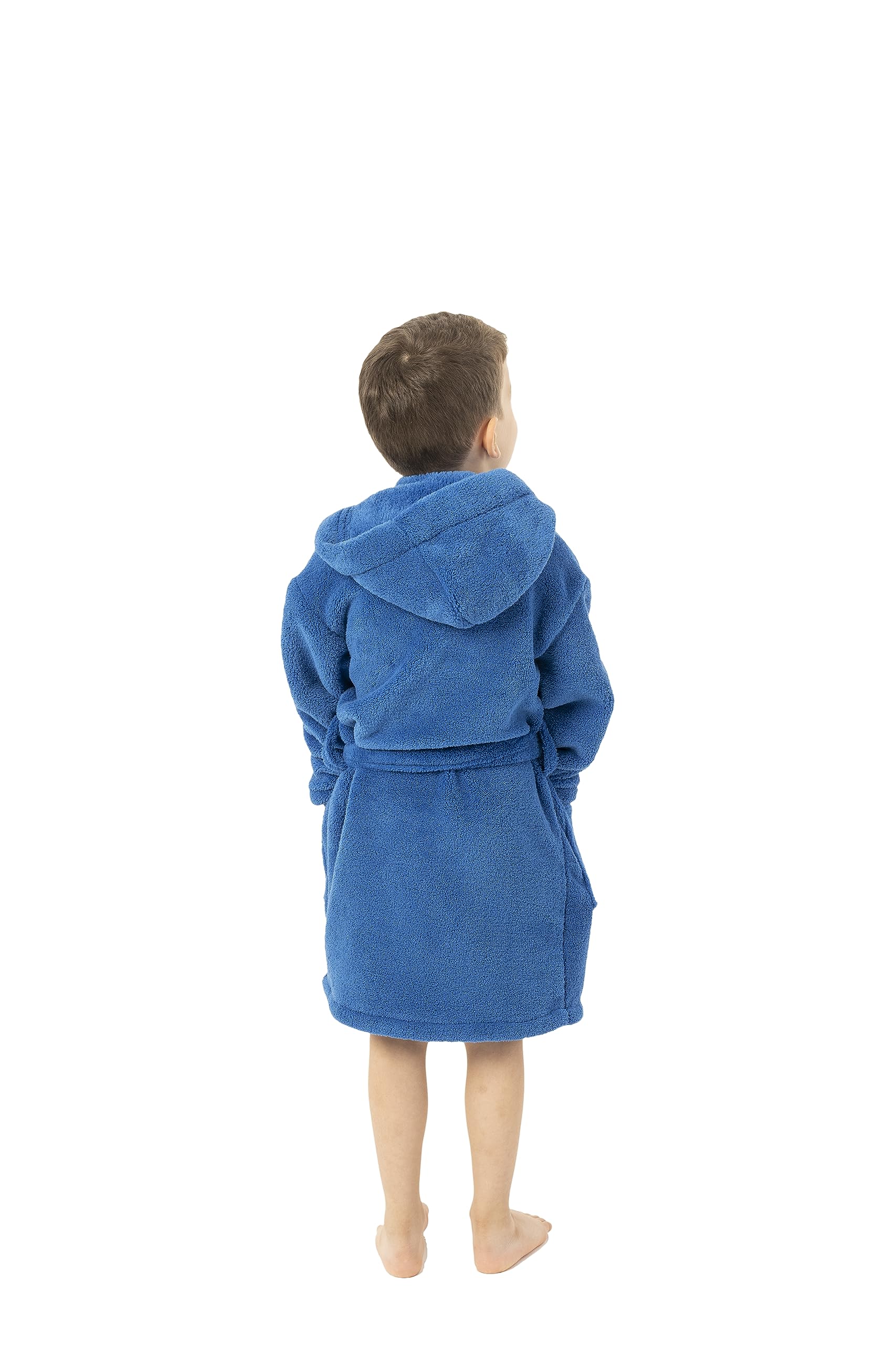 BC Bare Cotton Kapuzenmantel aus Mikrofaser-Fleece für Jungen, Königsblau