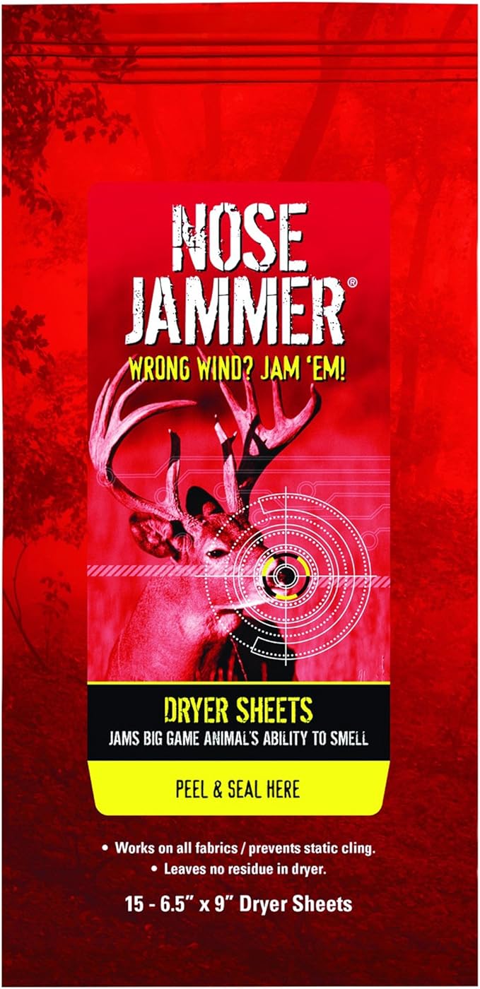Nose Jammer Hunting Scent Control Dryer Sheets with Cover