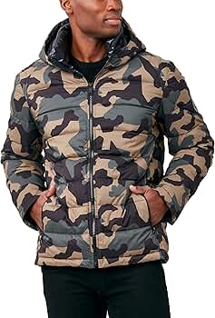 ジャケット・アウター opium type fur camo flight jacket HFX Men's Lightweight Puffer Jacket with Hood, Water and