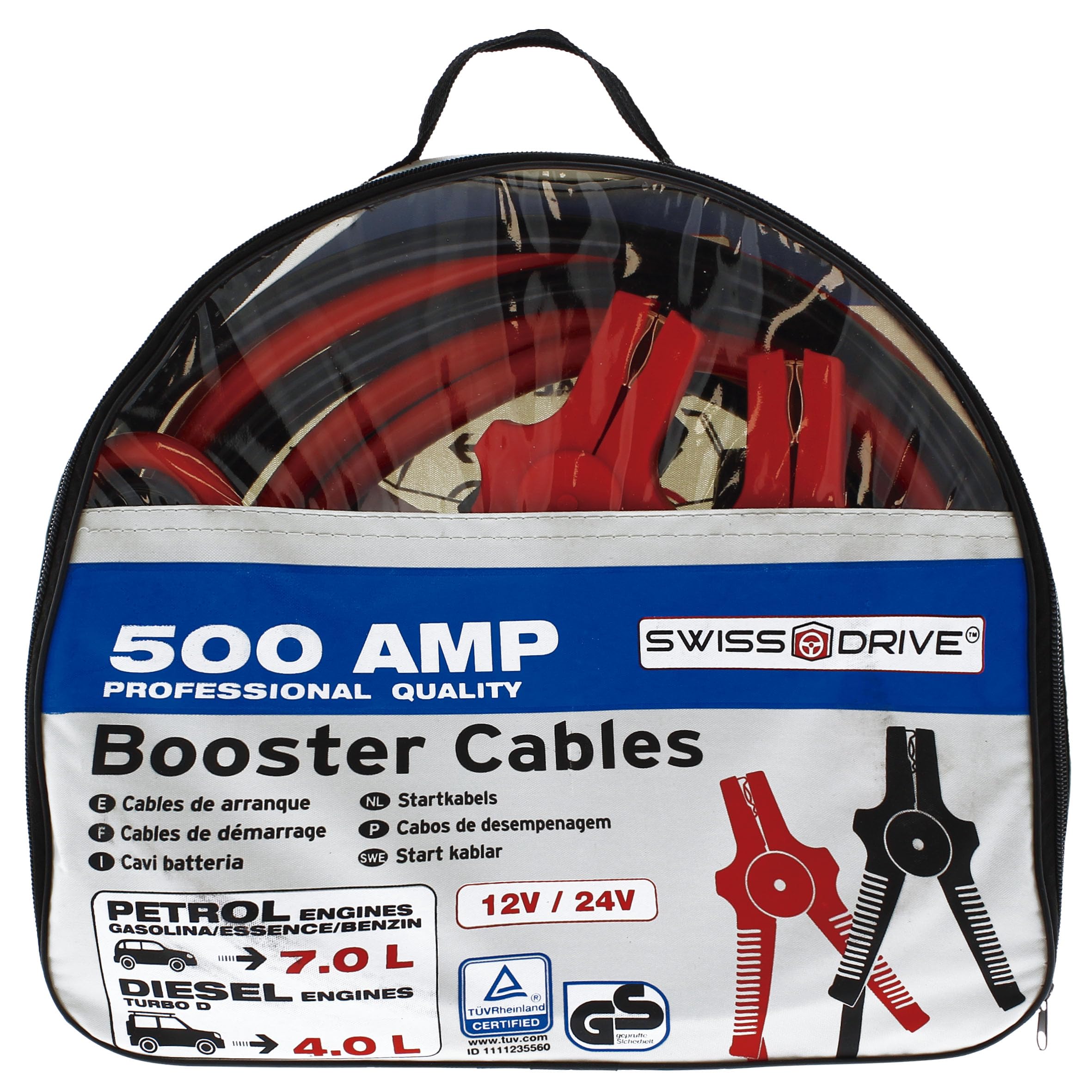 SUMEX Jump Lead Booster Cables Professional Heavy Duty 500 Amp