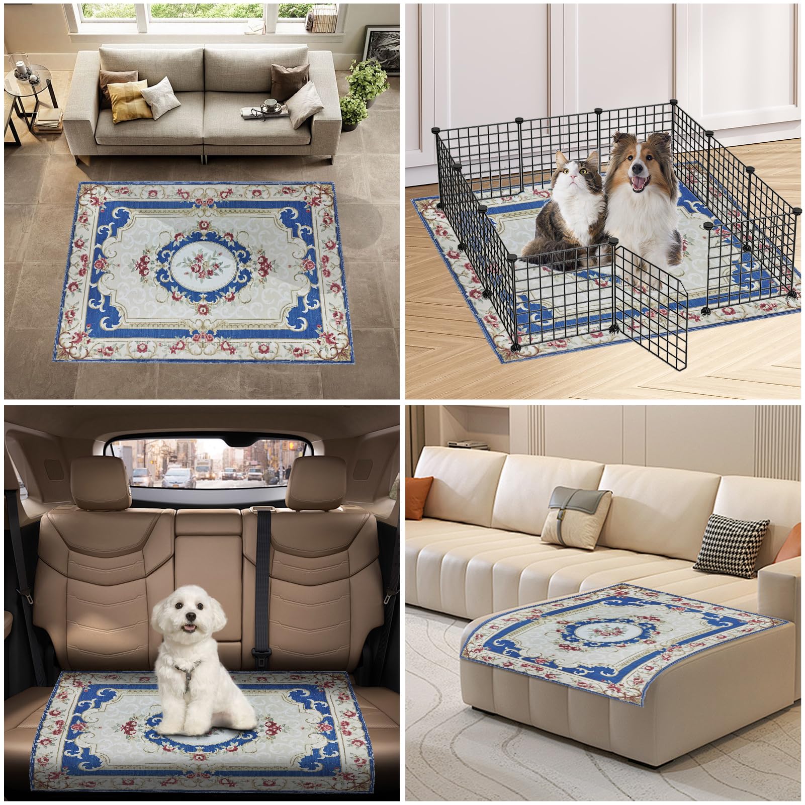 2 Washable Hygienic Dog Pads, 122 x 92cm,Coussinet Super Absorbant | Tapis d'entraînement pour Chiens Amélioré 2026 : Super Absorbant, Imperméable et Antidérapant, pour Cages, Sols et Canapés
