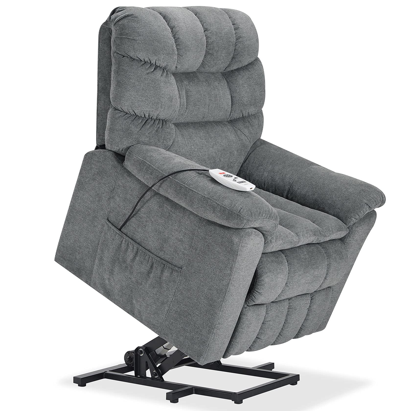 SuoANI Power Lift Recliner Chairs for Elderly Electric Massage Reclining with Heating Sofa Chairs for Living Room Home Theater Seat with Side Pocket and USB Ports