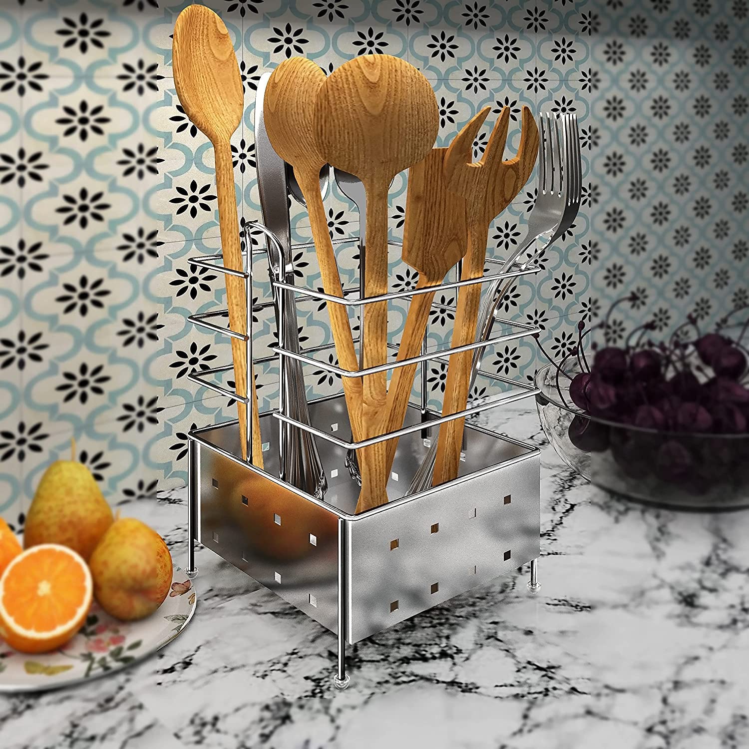 Stainless Steel Cutlery & Spoon Rack - LIFE TIME -3