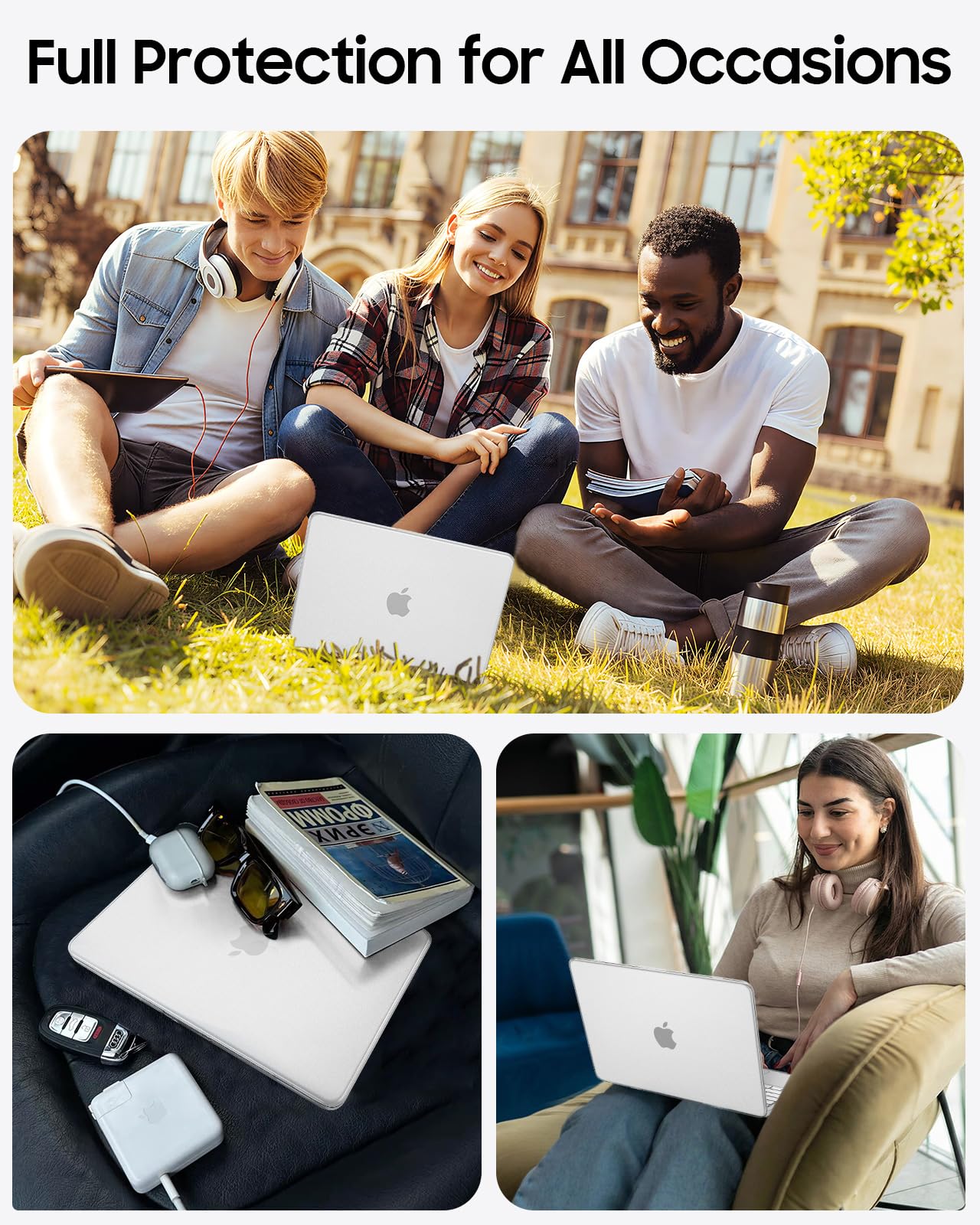 Fintie Etui kompatybilne z MacBook Neo 13 cali A3404 A18 Pro Chip, [100% odpowiada oficjalnemu kolorowi] Premium ultracienkie, matowe, twarde etui, przezroczyste