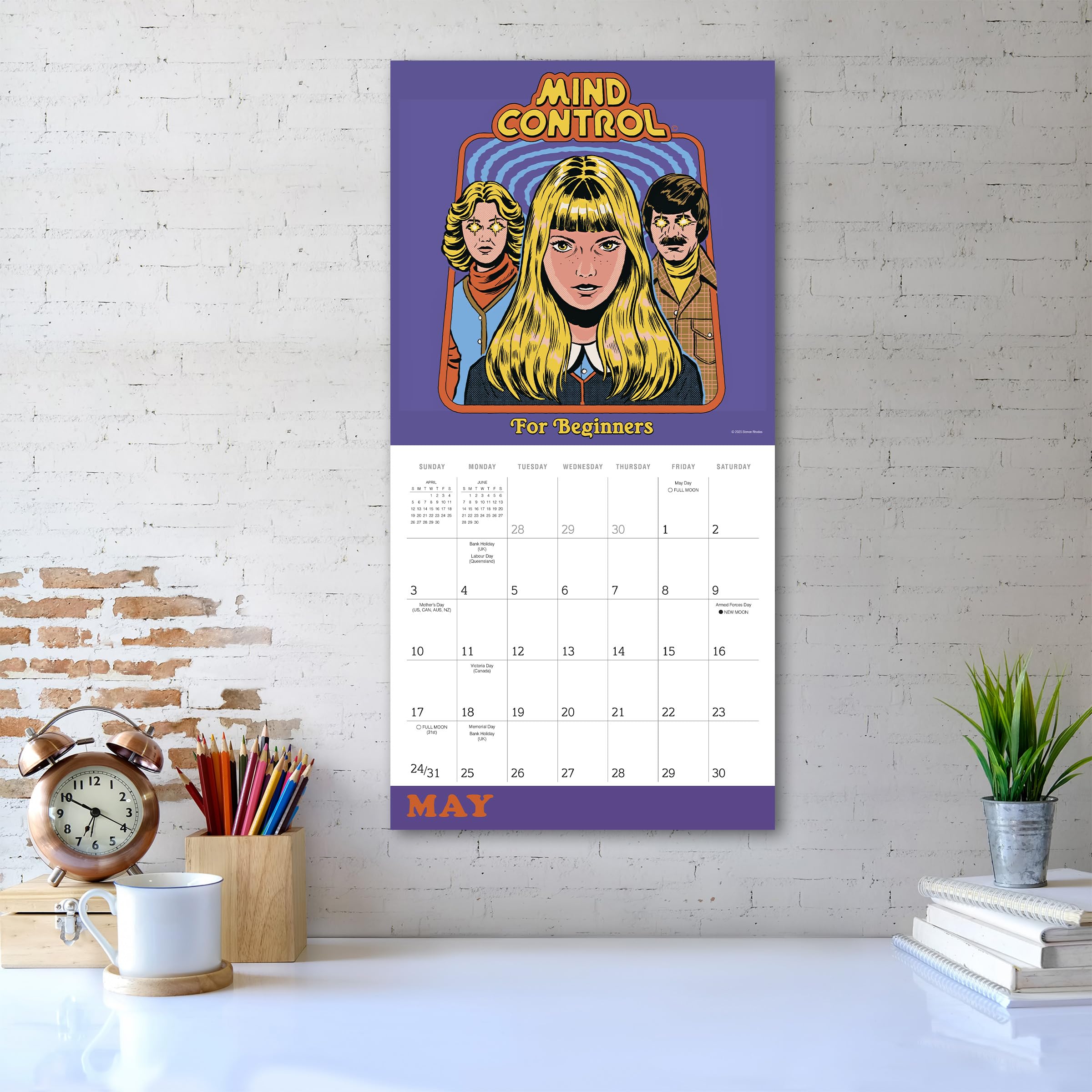 Twisted Nostalgia 2026 Wall Calendar: Life Lessons from The Dark