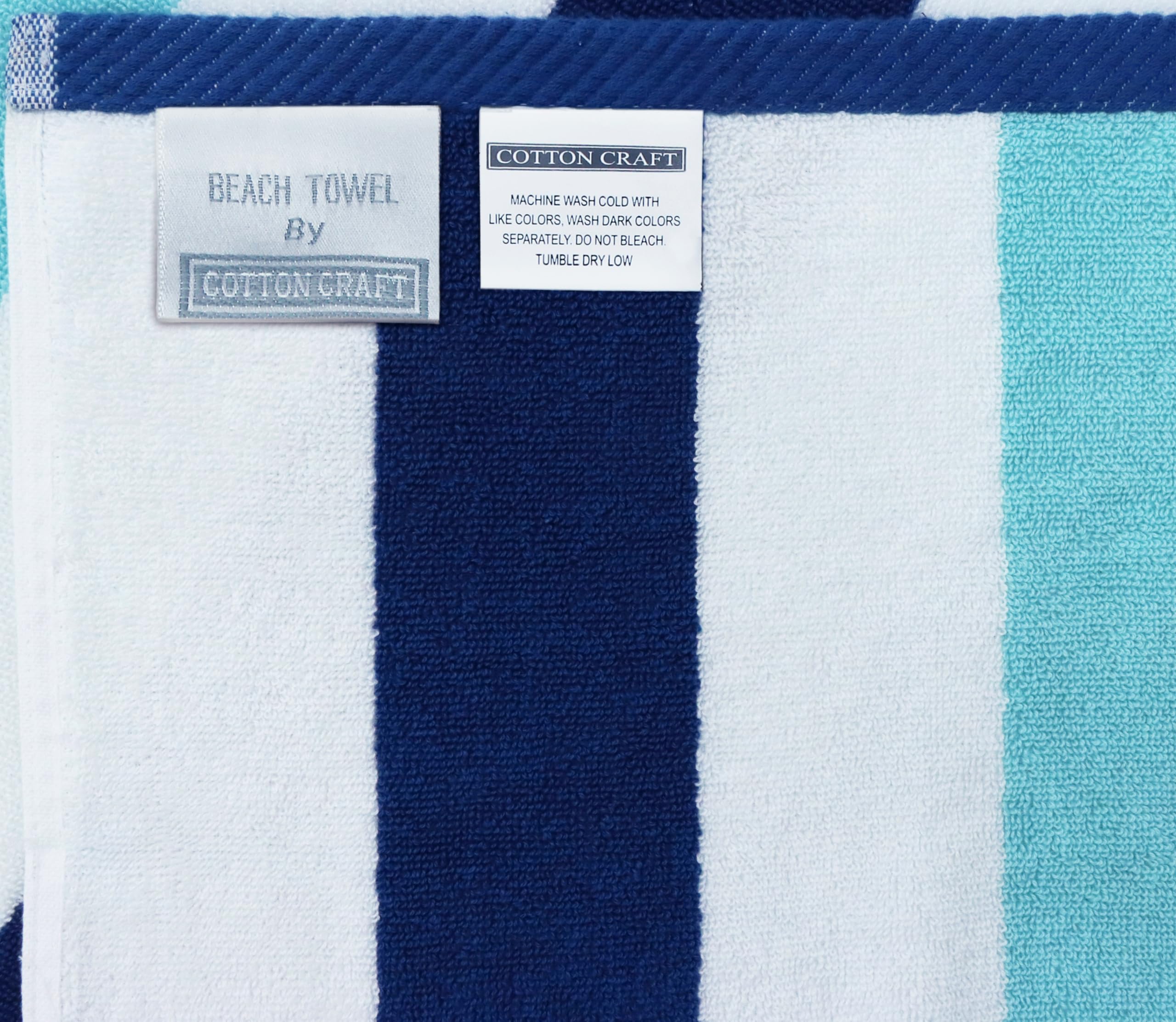 Cotton Craft Lot de 2 Serviettes de Plage surdimensionnées XL – 100% Velours de Coton – Grandes et Grandes – Serviette de Luxe Super Douce en Peluche épaisse de 450 g/m² – pour Piscine et Pique-Nique