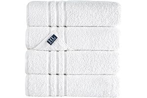 Hawmam Linen 4 Pack Hotel Style Bath Towels