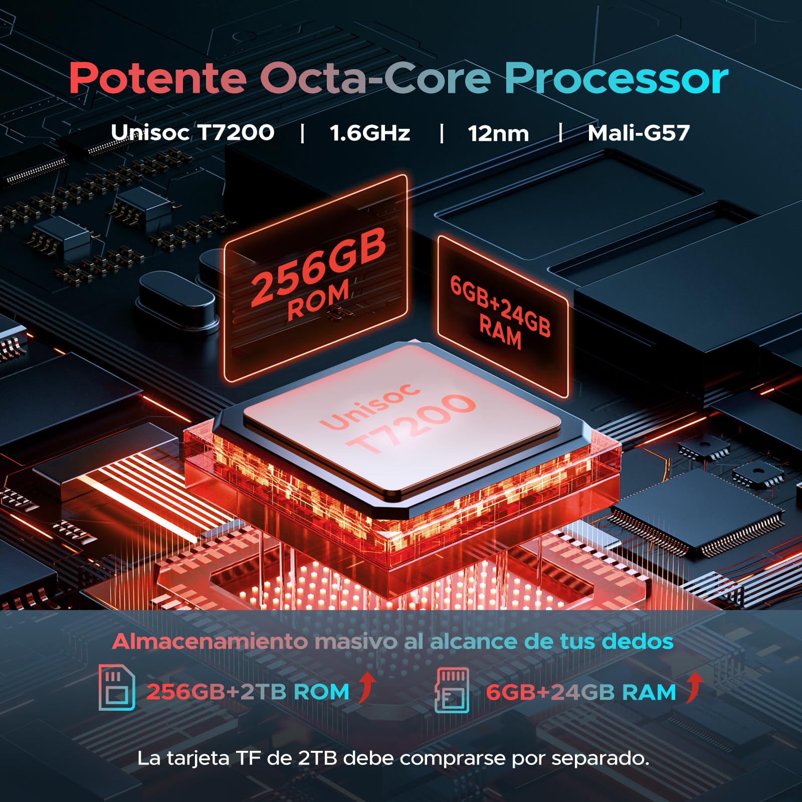 U11 Pro Android 16 Tablet 11 Pulgadas, 30GB RAM+256GB ROM/2TB TF, Tablet Gaming Octa-Core, HD IPS 90Hz, 8580mAh Batería, WiFi 5/ Widevine L1/ 13MP+5MP/Face ID/GMS/3.5mm Jack Tablets para Niños