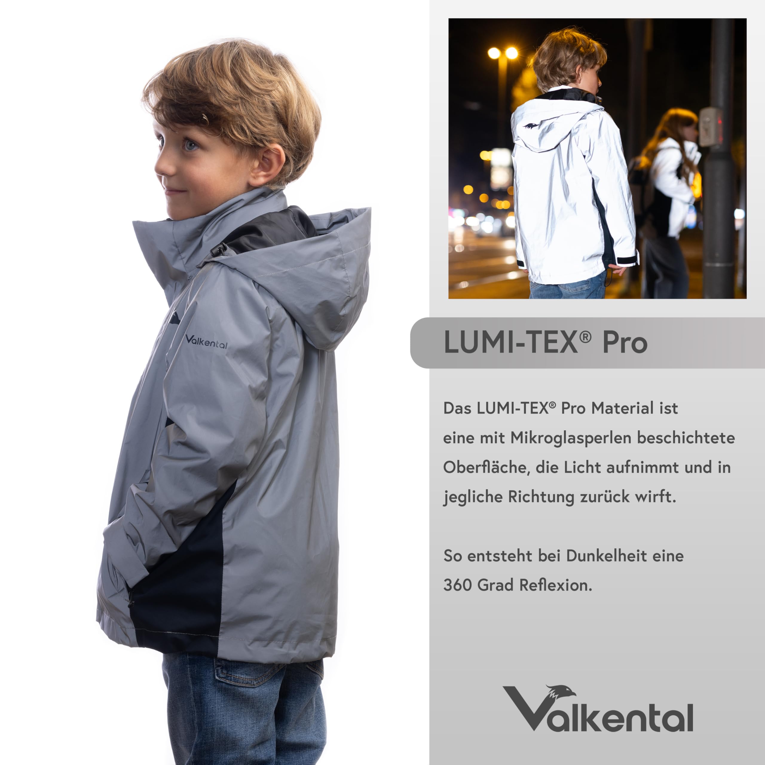 Valkental - Wasserdichte 3in1 Jacke Kinder mit Fleece Zipp-In | Jungen & Mädchen | Geeignet als Winterjacke, Regenjacke & Fahrradjacke