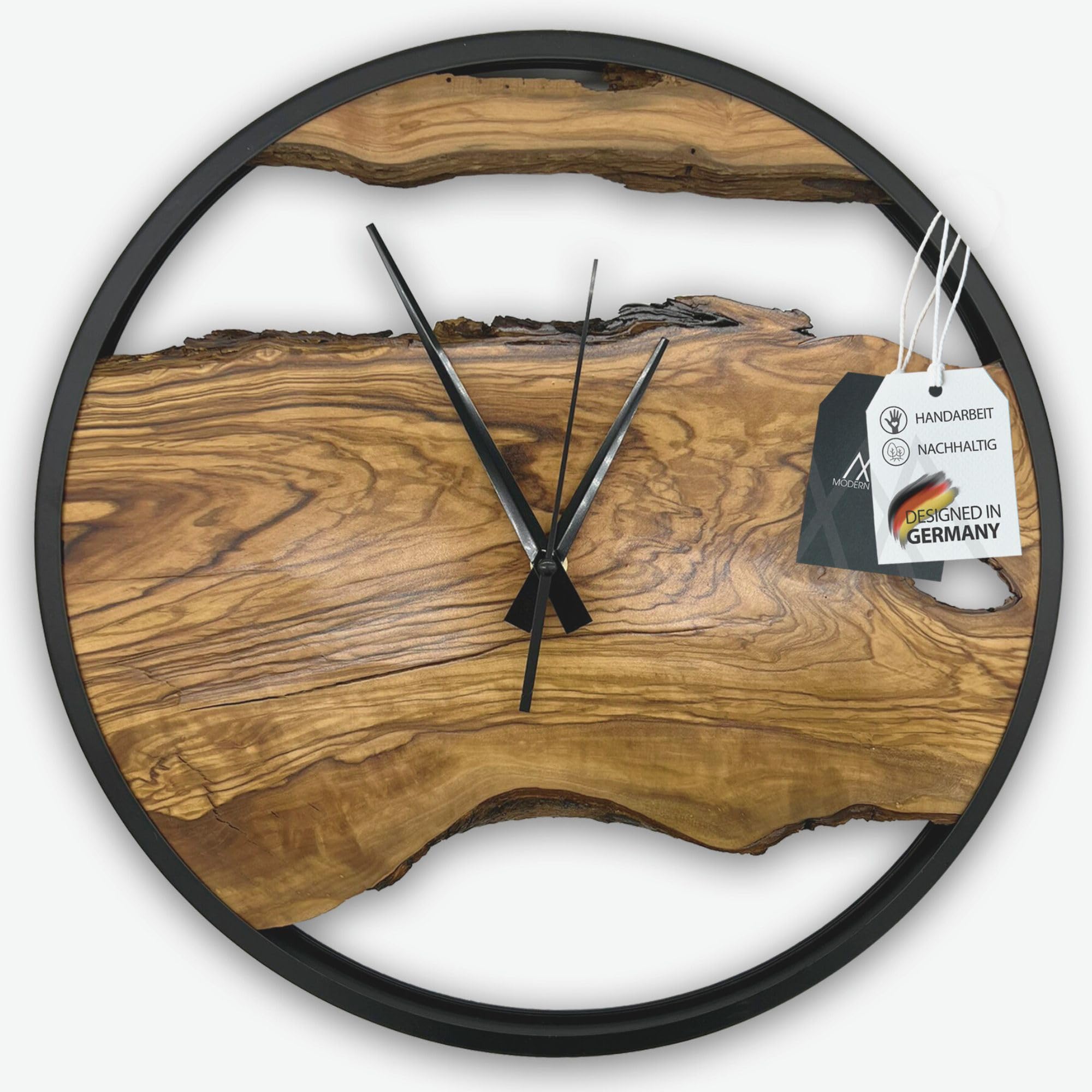 foto wanduhr holz
