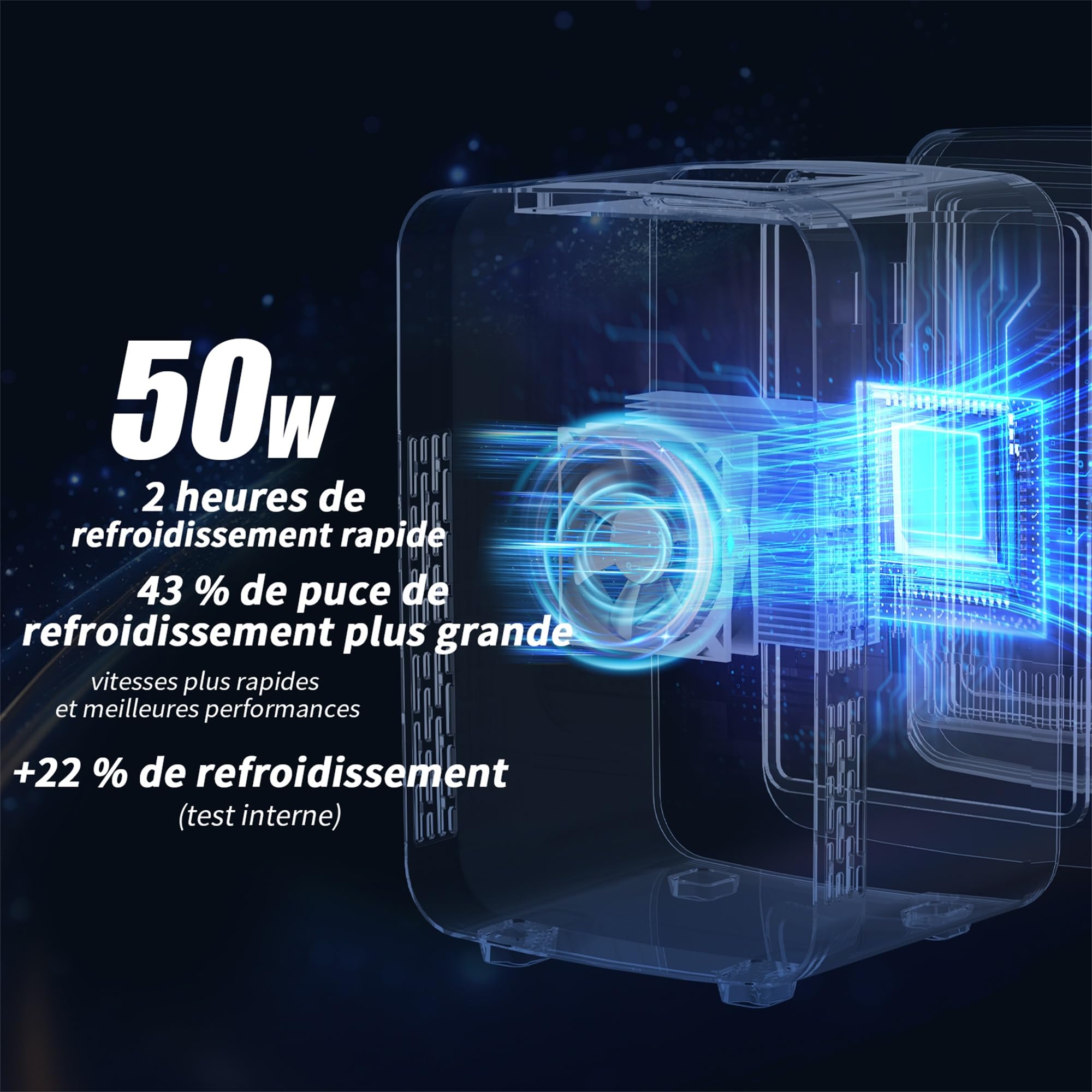 YASHE Mini Frigo de Chambre 4L/6 Canettes, Réfrigérateur Voiture 220V CA/12V CC, Petit Frigo Thermoélectrique Chaud/Froid, Blanc