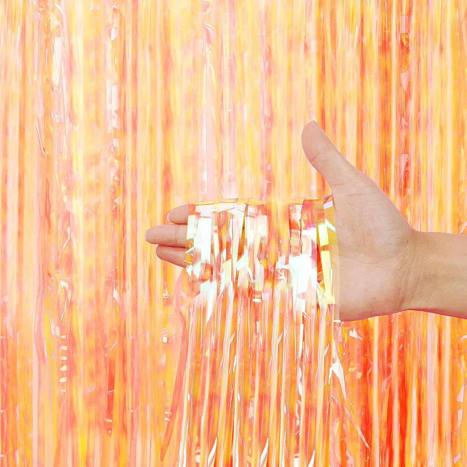 3 Pack Fringe Curtains Party Decorations,Tinsel Backdrop Curtains for Parties,Photo Booth Wedding Graduations Birthday Christmas Event Party Supplies (Transparent Orange) 3 Pack Fringe Curtains Party Decorations,Tinsel Backdrop Curtains for Parties,Photo Booth Wedding Graduations Birthday Christmas Event Party Supplies (Transparent Orange)