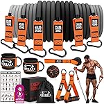 Resistance Bands, 300LBS Exercise Bands with Handles, Workout Bands with Door Anchor and Ankle Straps, Heavy Fitness Bands for Training, Physical Therapy, Shape Body, Yoga, Home Workout