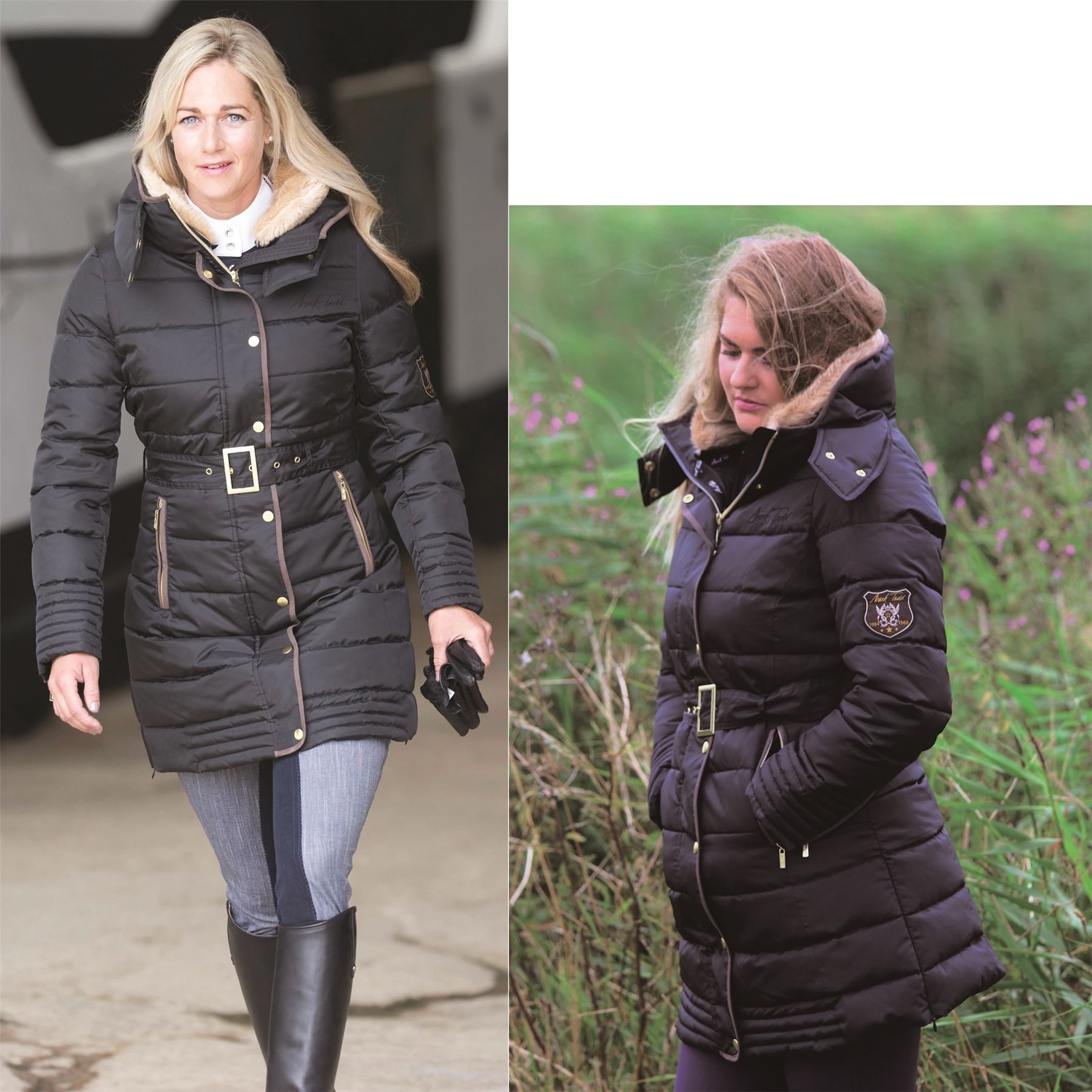 mark todd long padded coat