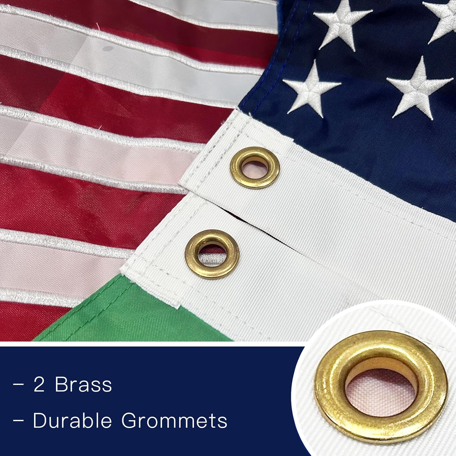 Bradford Florida Flag LET US ALONE Original Florida Flags 3x5 ft, Embroidered First Governor FL LET US ALONE State Flags with 2 Brass Grommets Heavy Duty for Outside