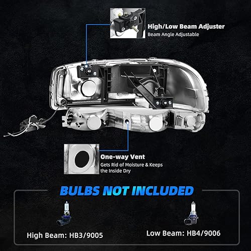 Miniatura 3 de AUTOSAVER88 Conjunto de faros LED DRL Compatible con 99-06 GMC Sierra 1500 250001-06 Sierra 1500HD 2500HD 35002007 Sierra 1500 1500HD 2500HD 3500